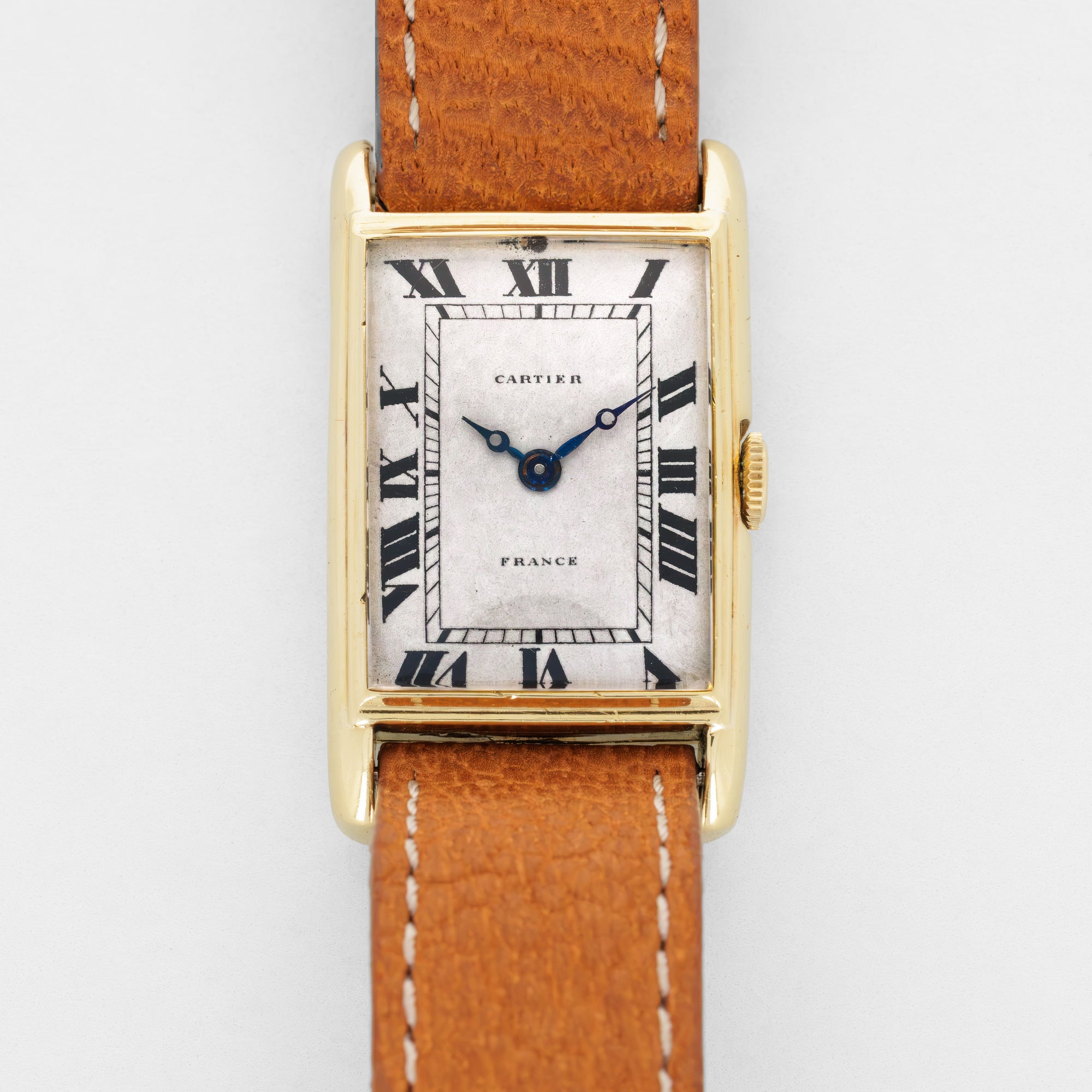 Cartier Yellow Gold Tank with Eagle Beak Case