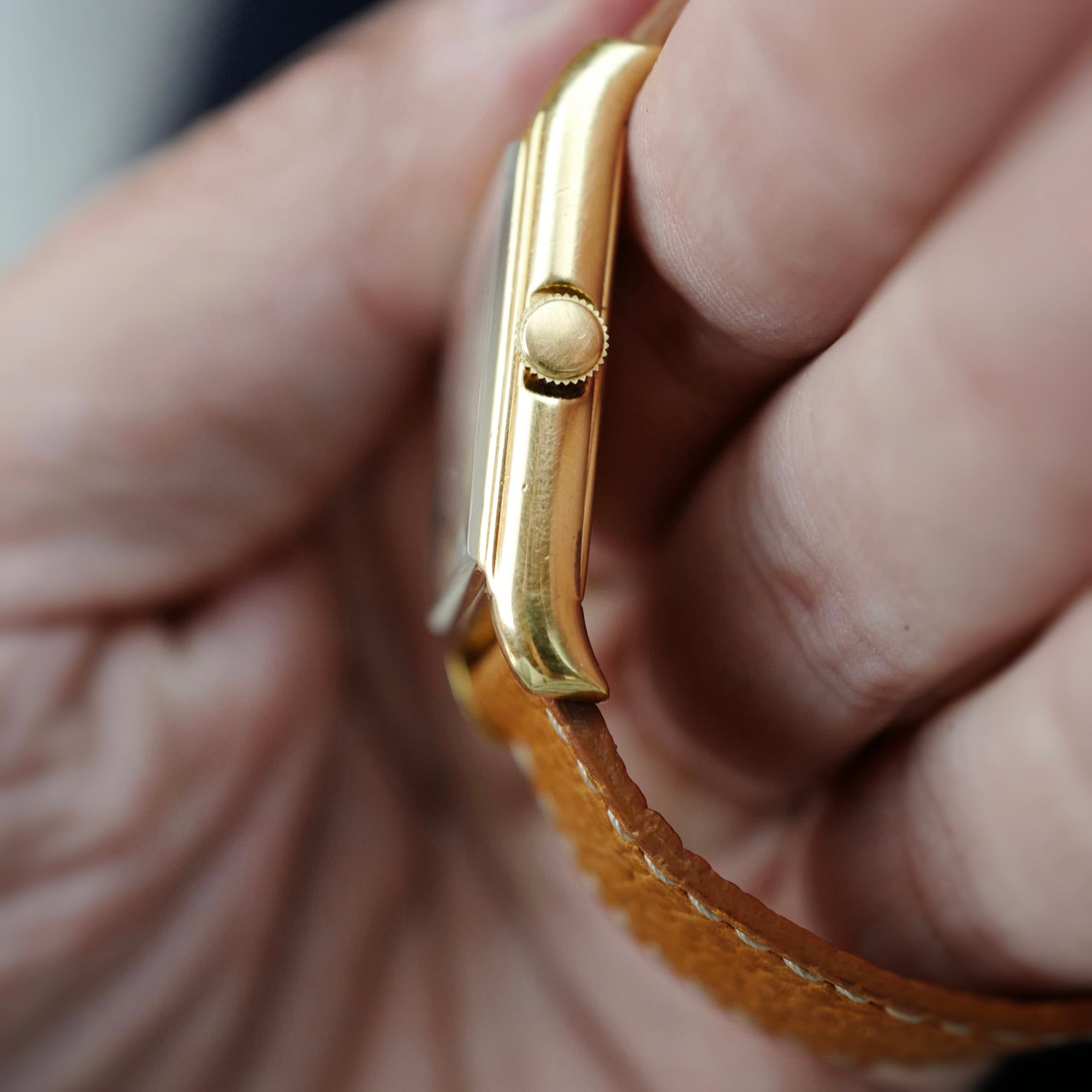 Cartier Yellow Gold Tank with Eagle Beak Case