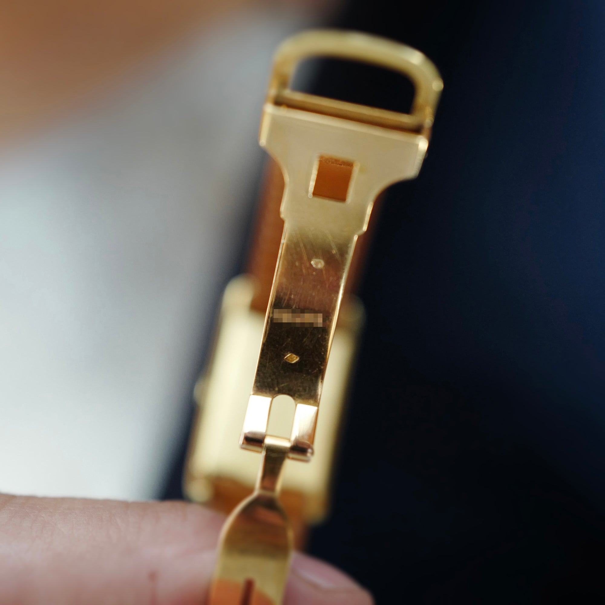 Cartier Yellow Gold Tank with Eagle Beak Case