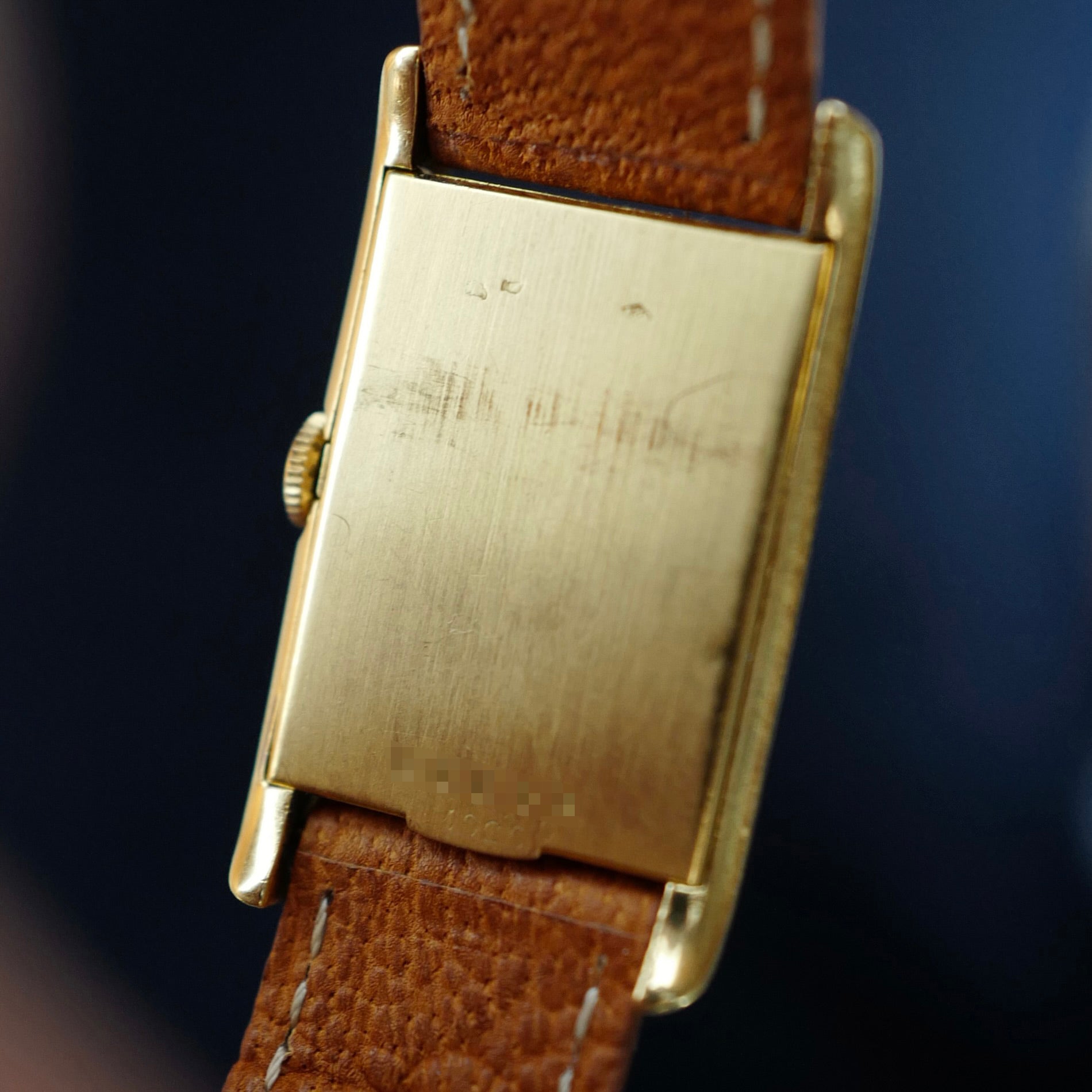 Cartier Yellow Gold Tank with Eagle Beak Case