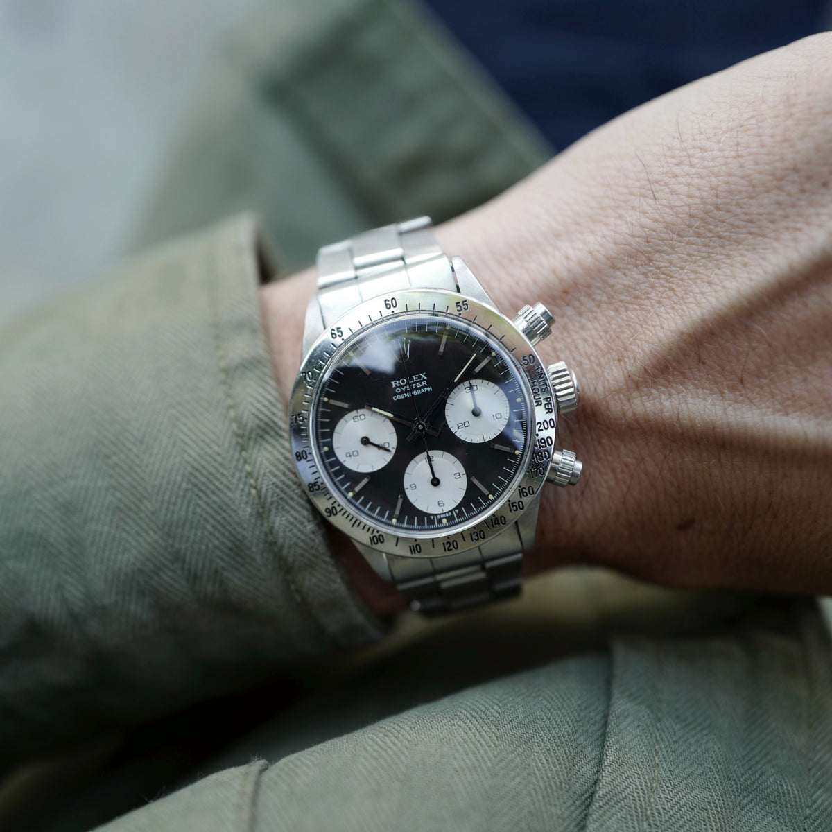 Rolex Steel Oyster Cosmograph Daytona Ref. 6265 with Black Dial