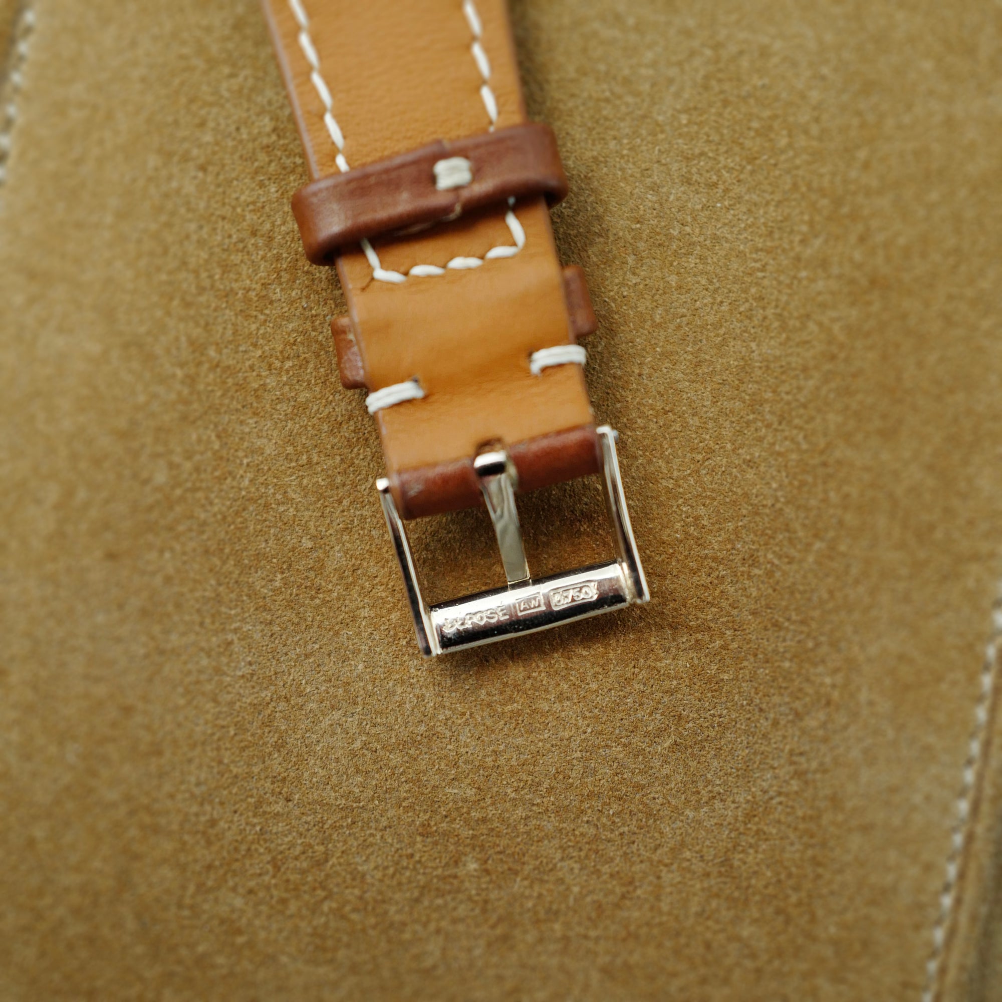 Audemars Piguet White Gold Rectangular Watch with Lapis Watch (New Arrival)