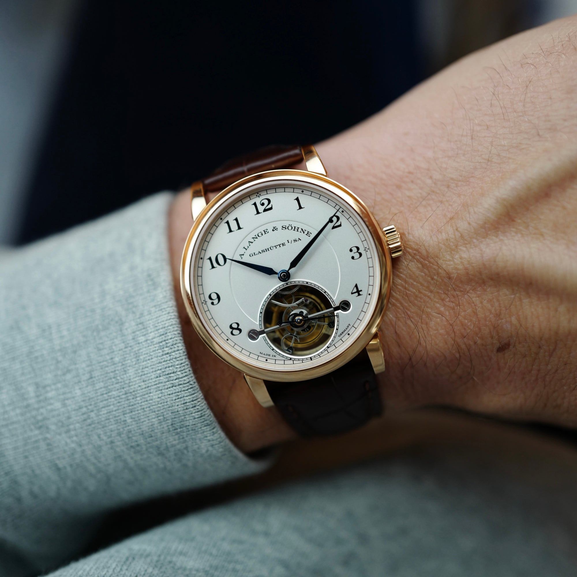 A. Lange & Sohne Pink Gold 1815 Tourbillon Watch Ref. 730.032 (New Arrival)