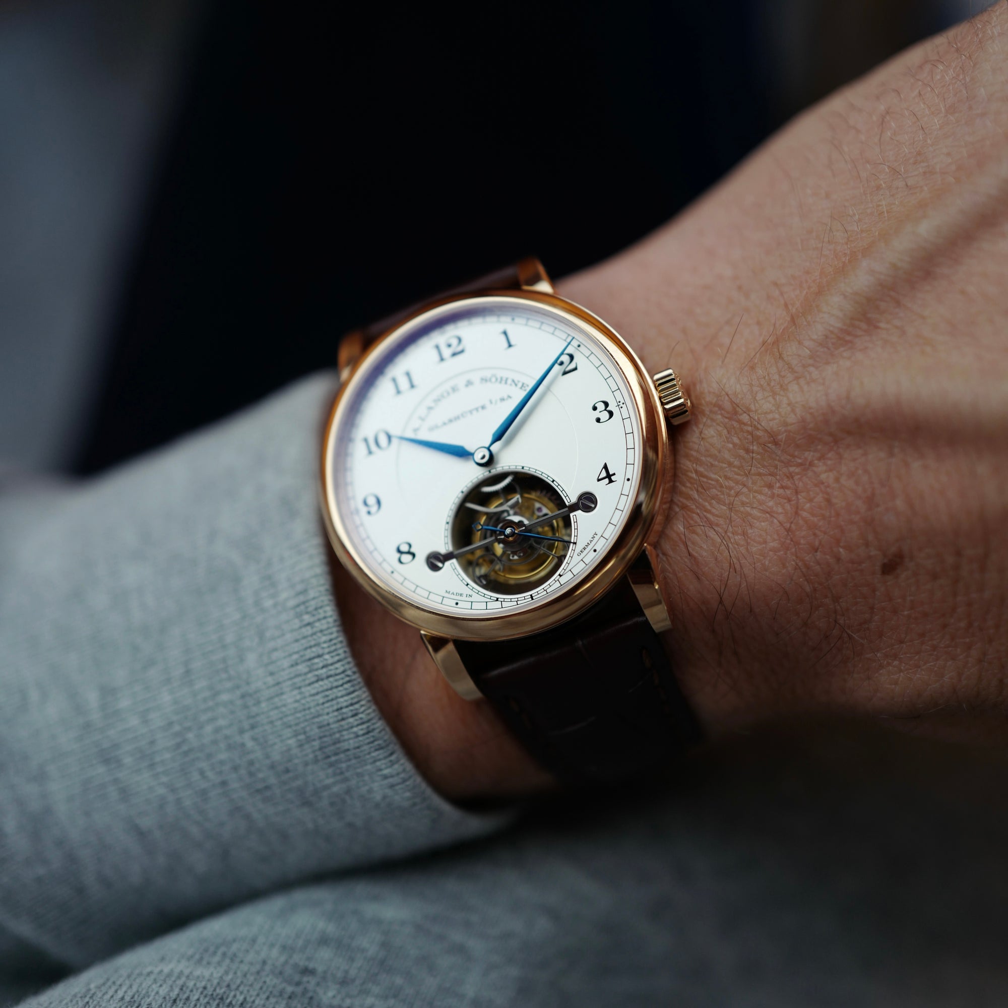 A. Lange & Sohne Pink Gold 1815 Tourbillon Watch Ref. 730.032 (New Arrival)