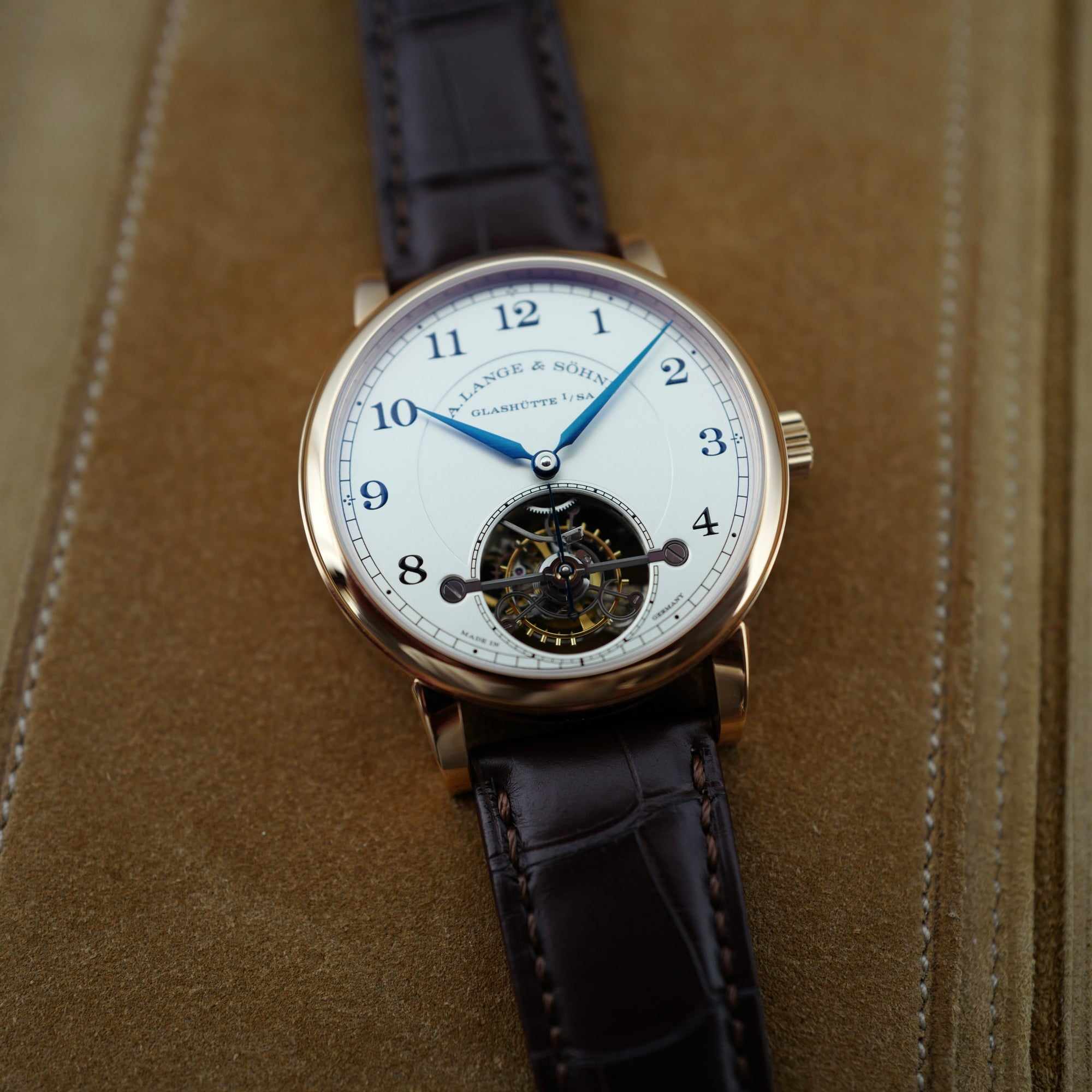 A. Lange &amp; Sohne Pink Gold 1815 Tourbillon Watch Ref. 730.032