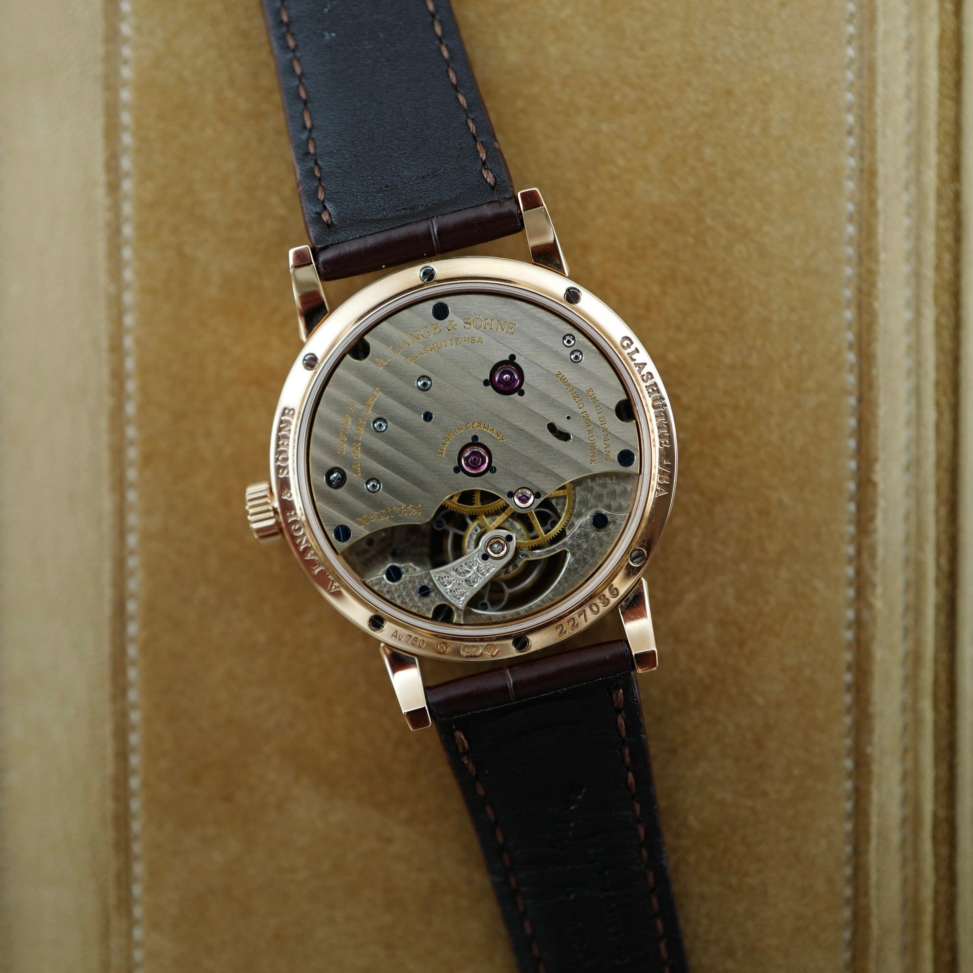 A. Lange &amp; Sohne Pink Gold 1815 Tourbillon Watch Ref. 730.032
