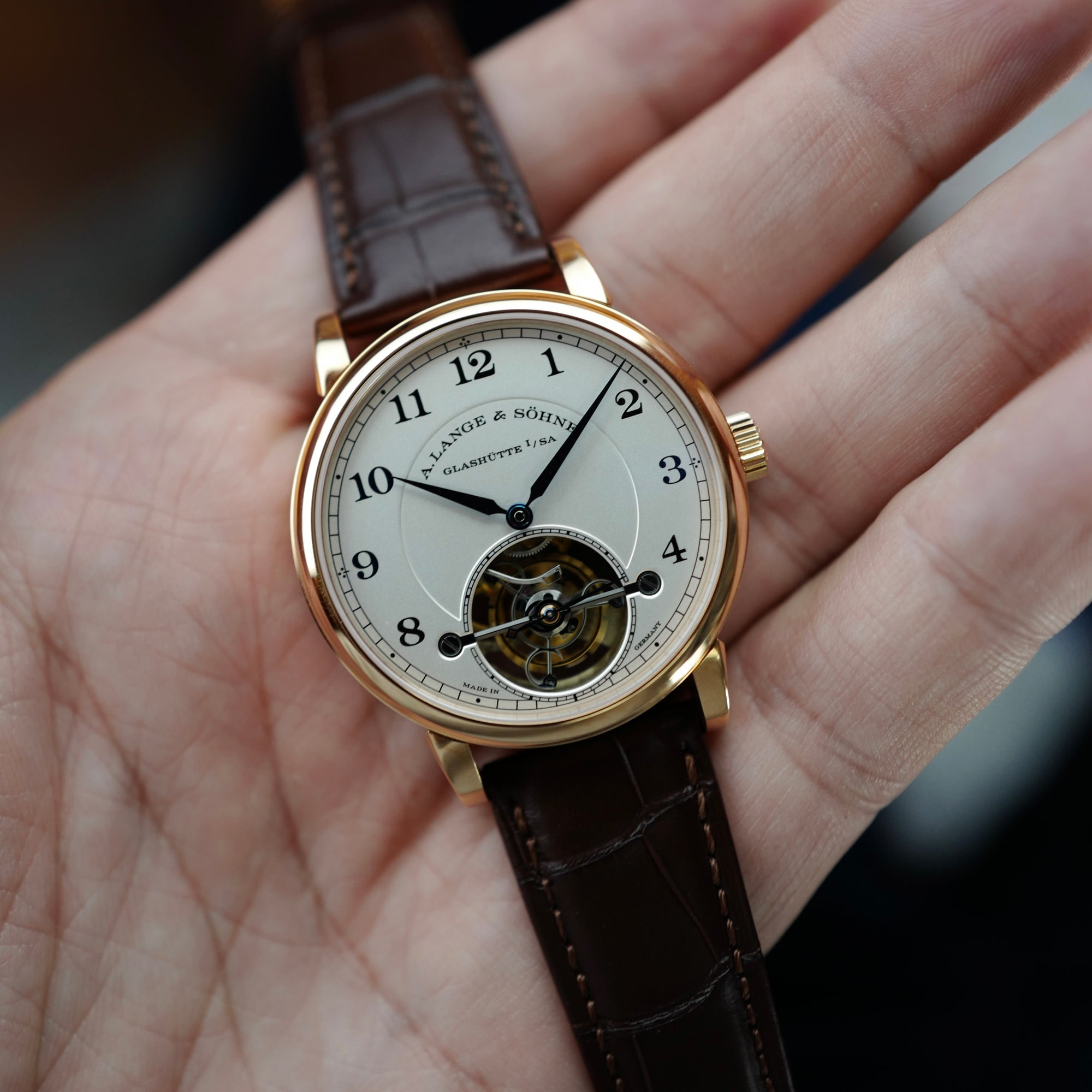 A. Lange &amp; Sohne Pink Gold 1815 Tourbillon Watch Ref. 730.032