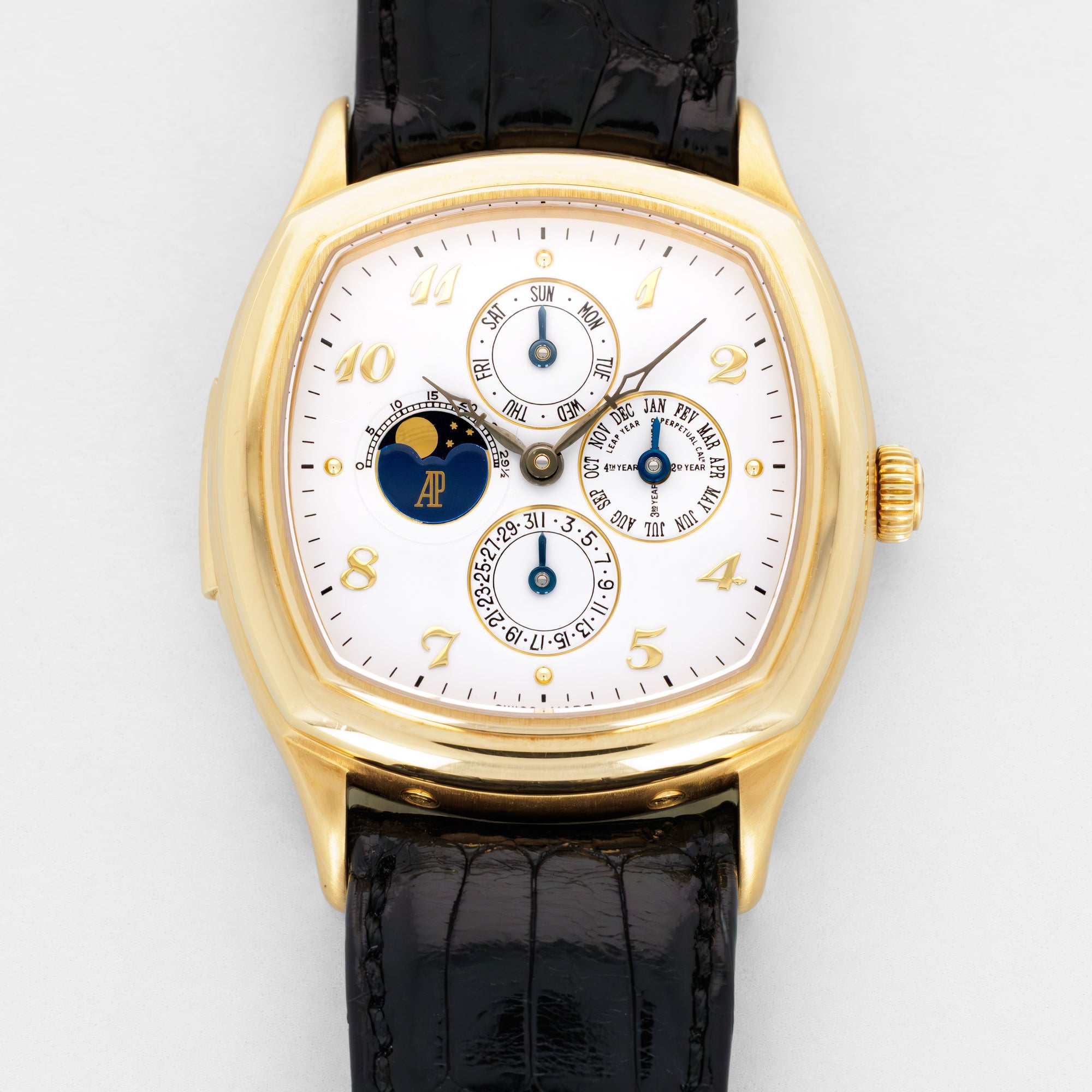 Audemars Piguet Yellow Gold John Shaeffer Perpetual Calendar Minute Repeater Watch Ref. 25835