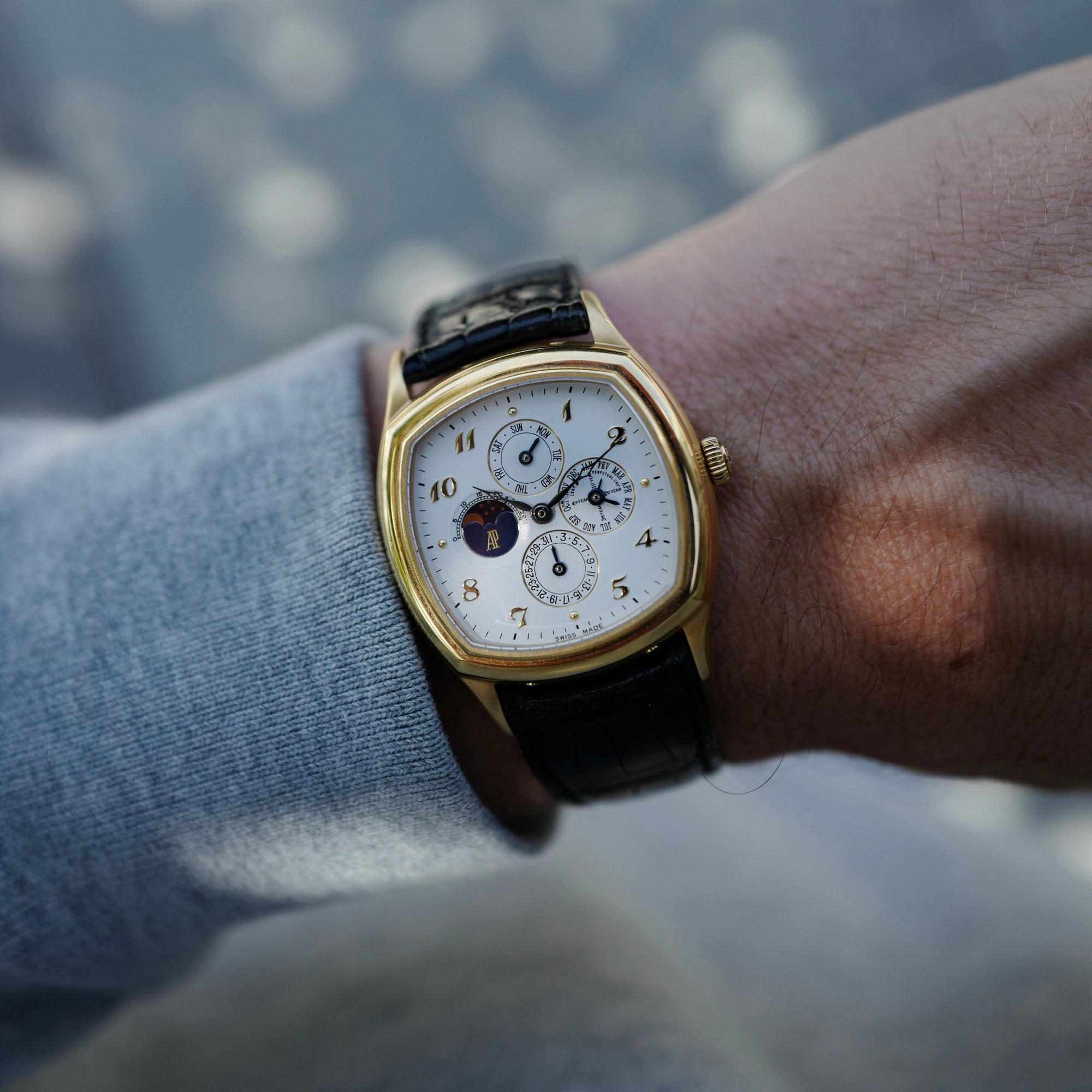 Audemars Piguet Yellow Gold John Shaeffer Perpetual Calendar Minute Repeater Watch Ref. 25835