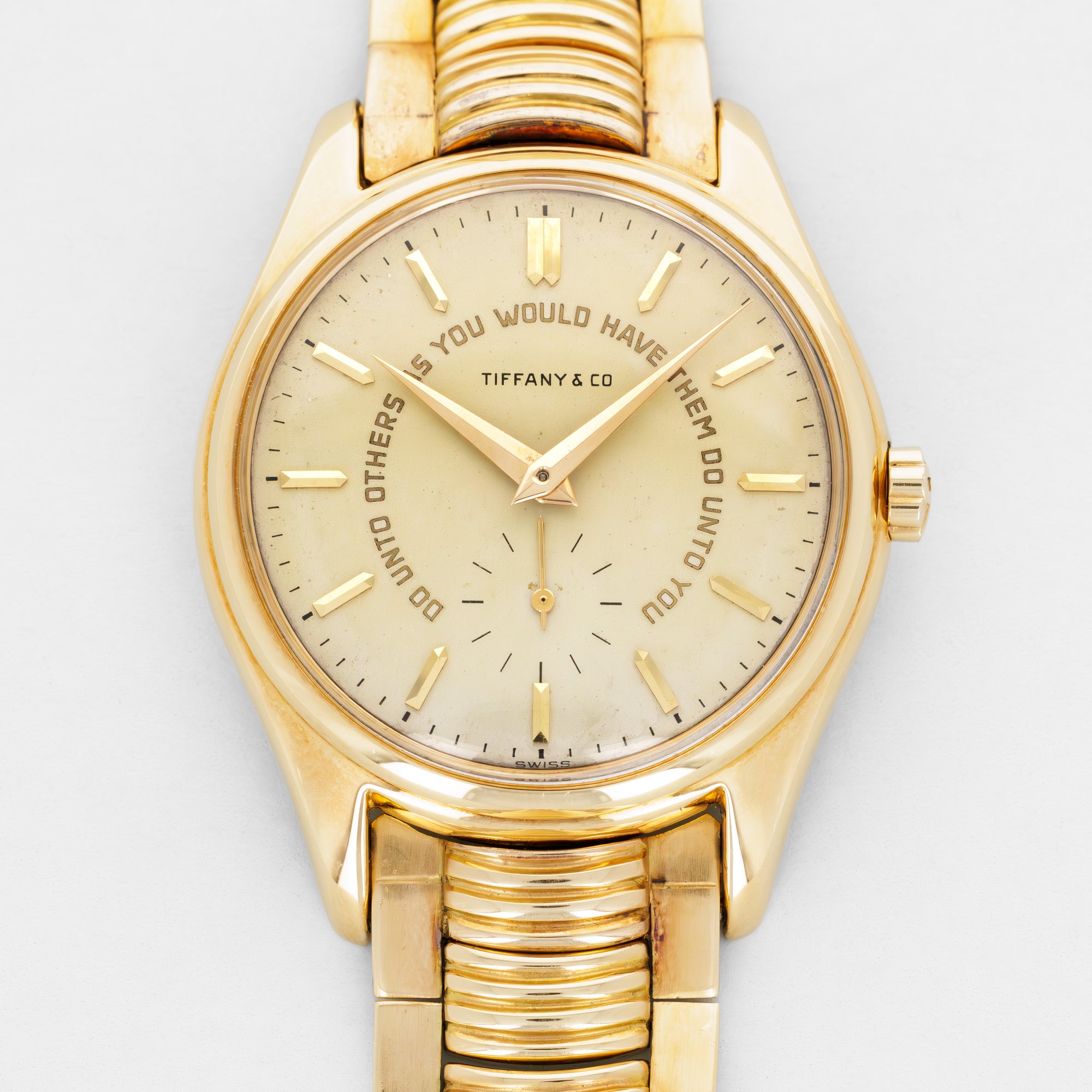 Patek Philippe Yellow Gold Golden Rule Ref. 2526, Retailed by Tiffany & Co.