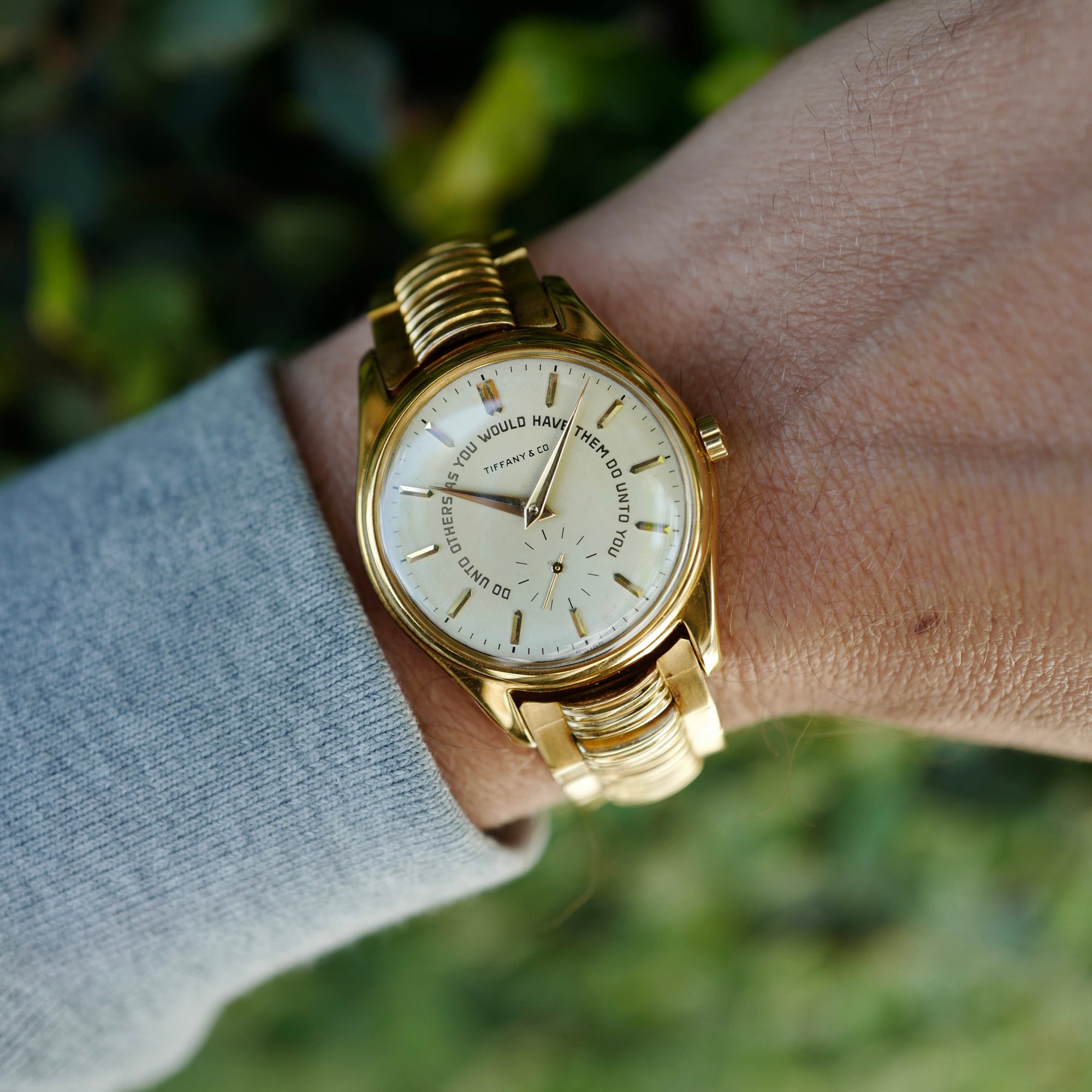Patek Philippe Yellow Gold Golden Rule Ref. 2526, Retailed by Tiffany & Co.