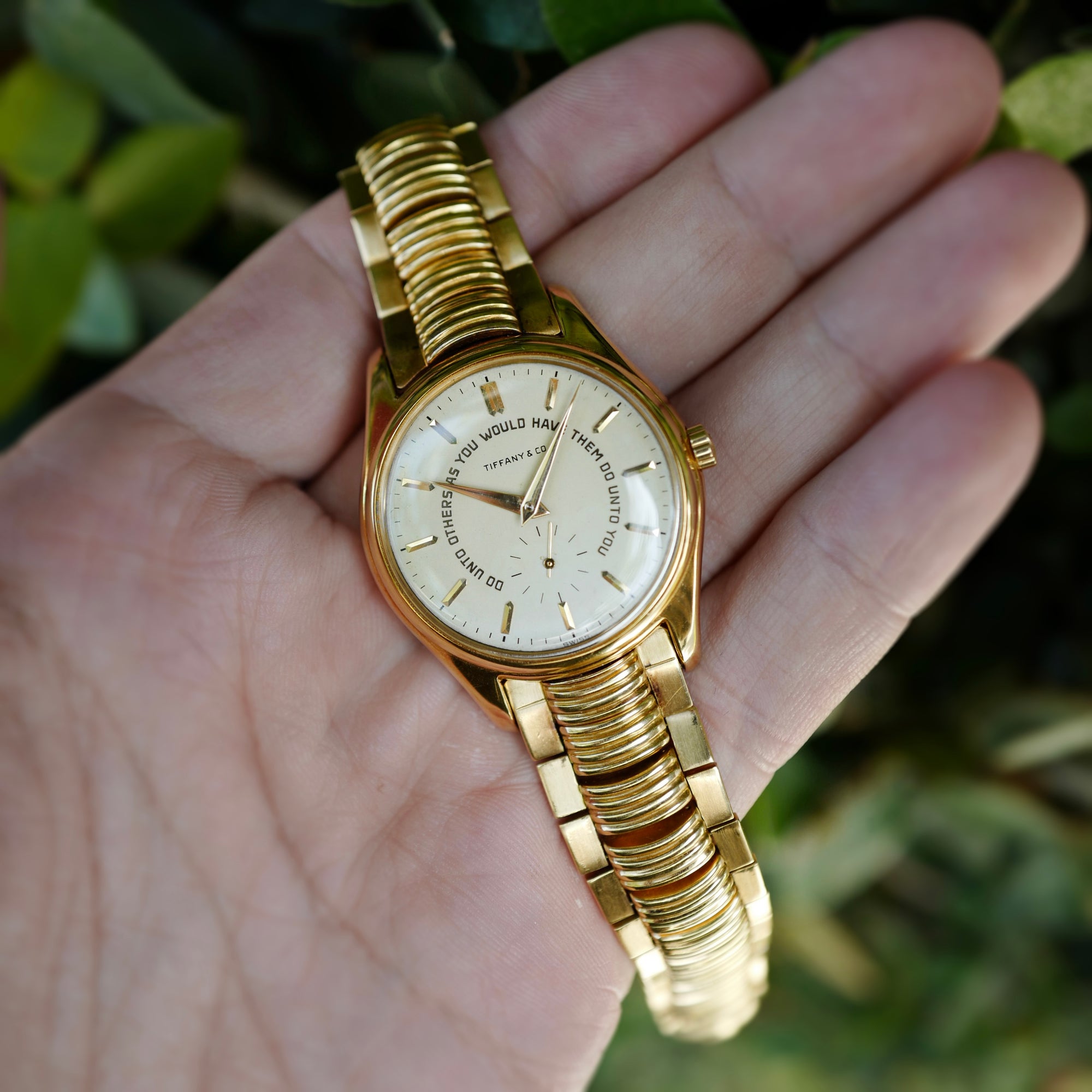Patek Philippe Yellow Gold Golden Rule Ref. 2526, Retailed by Tiffany & Co.