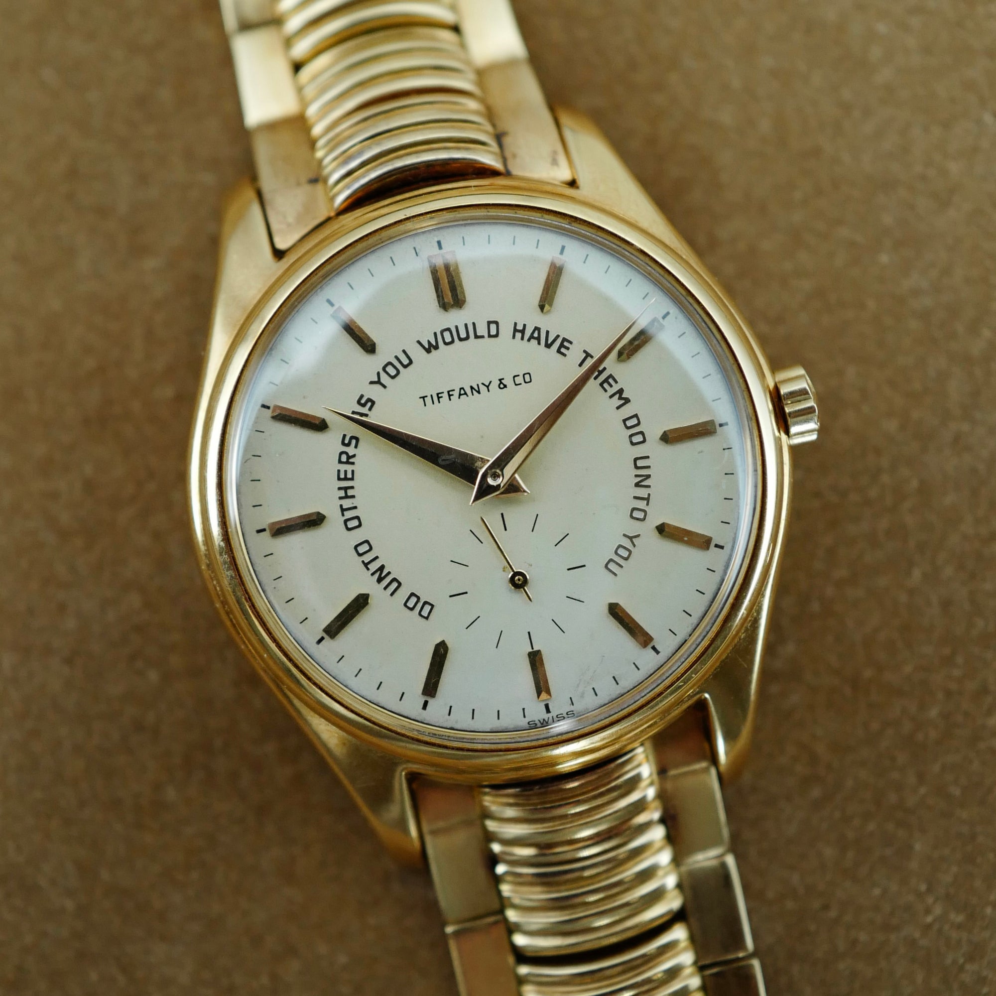 Patek Philippe Yellow Gold Golden Rule Ref. 2526, Retailed by Tiffany &amp; Co.