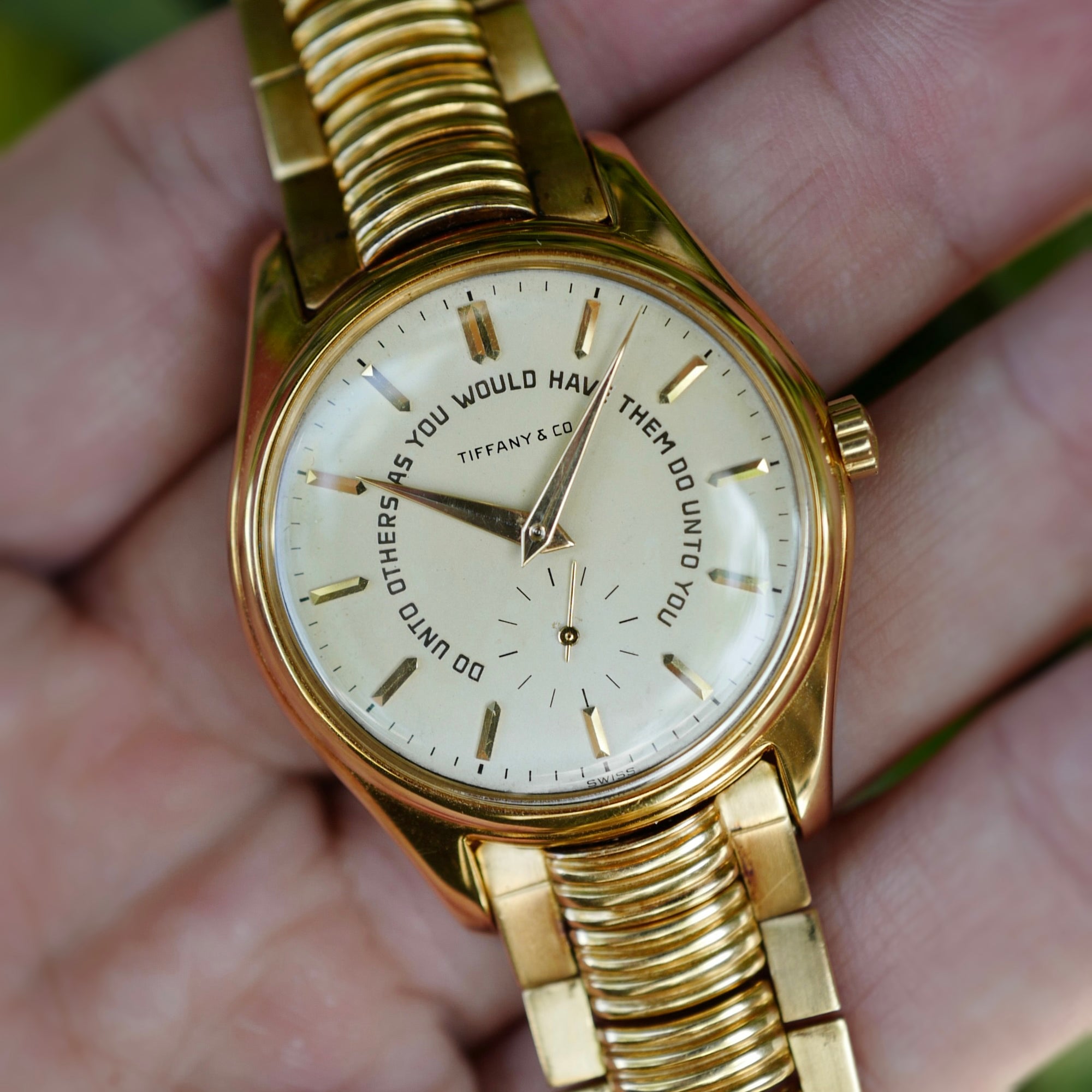 Patek Philippe Yellow Gold Golden Rule Ref. 2526, Retailed by Tiffany &amp; Co.