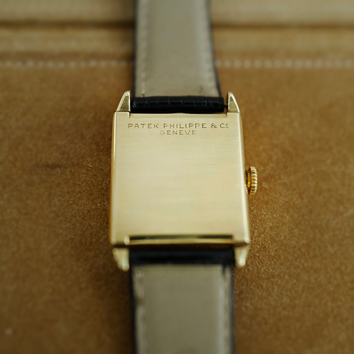 Patek Philippe Yellow &amp; White Gold Breguet Numerals Rectangular Watch, 1928