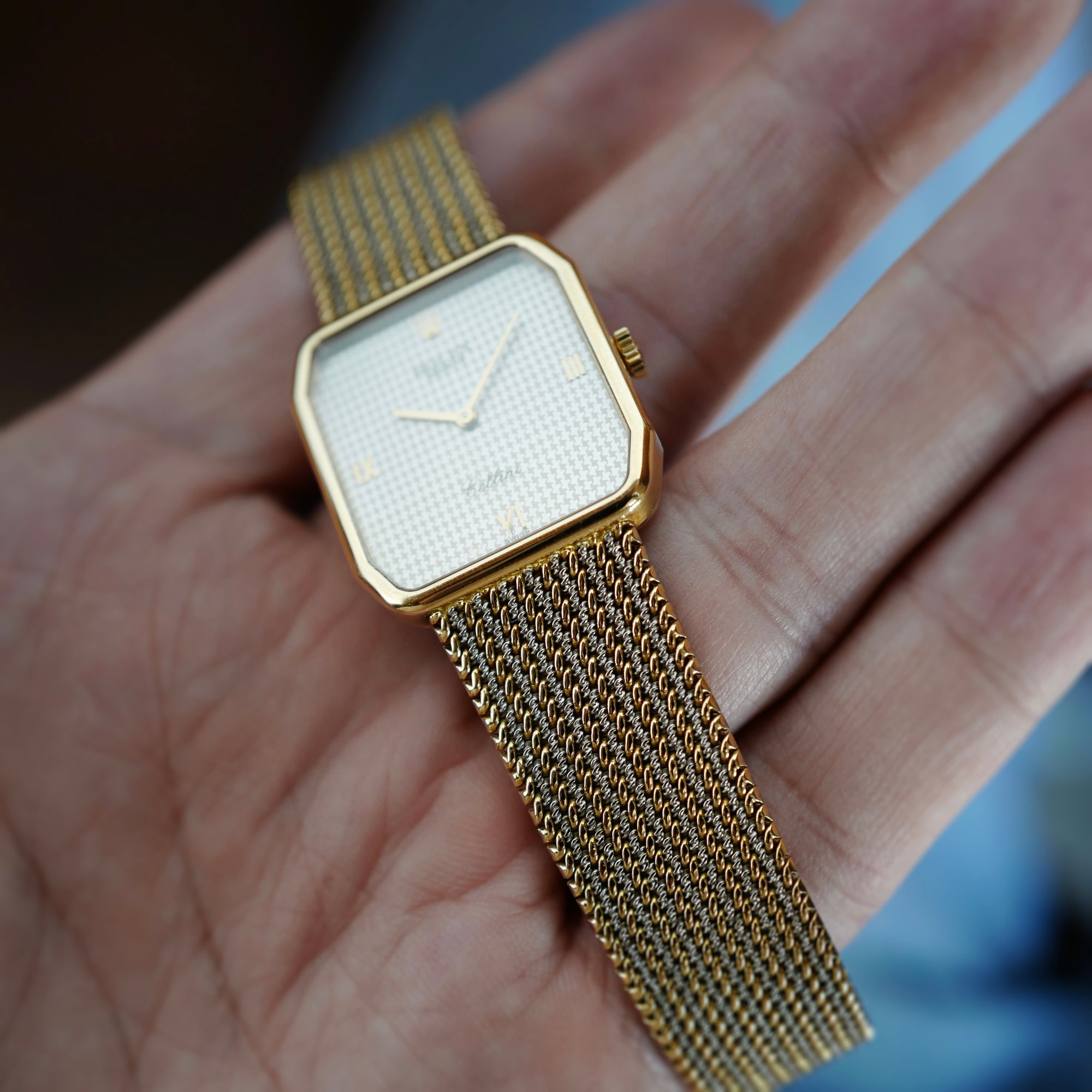 Rolex Yellow and White Gold Cellini Ref. 4349 Bracelet Watch (New Arrival)