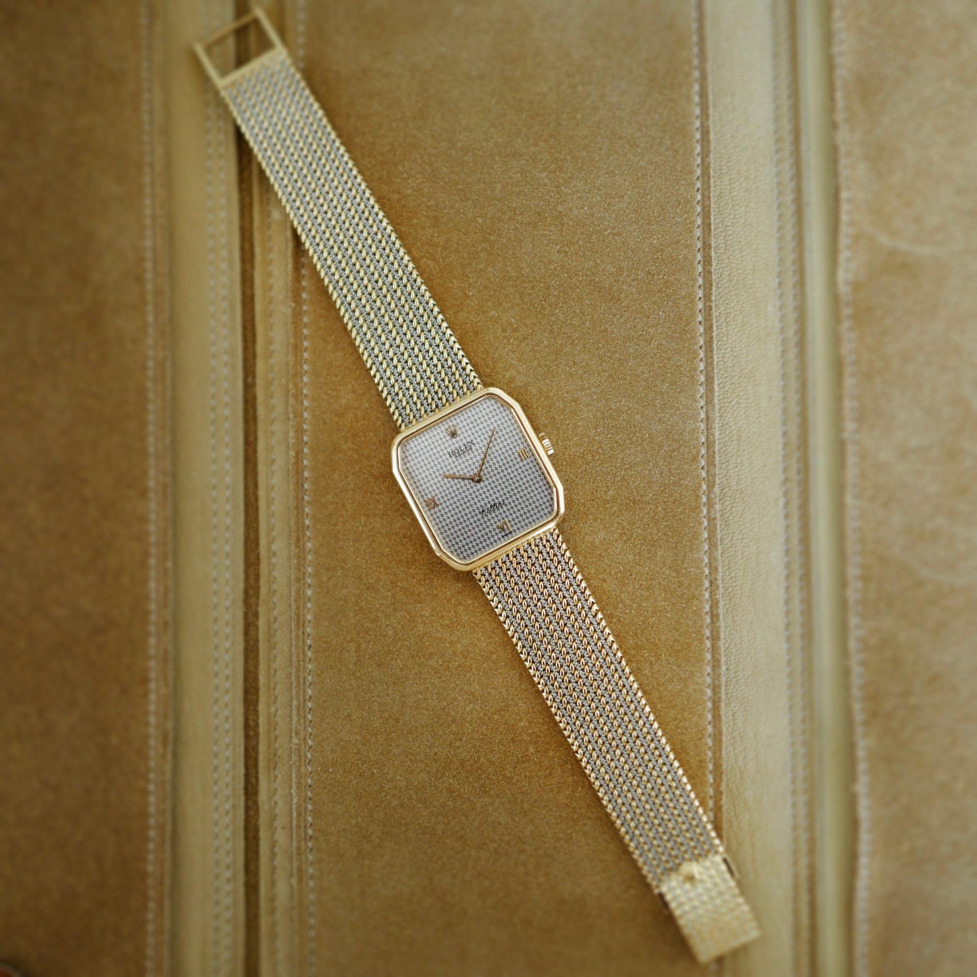 Rolex Yellow and White Gold Cellini Ref. 4349 Bracelet Watch (New Arrival)
