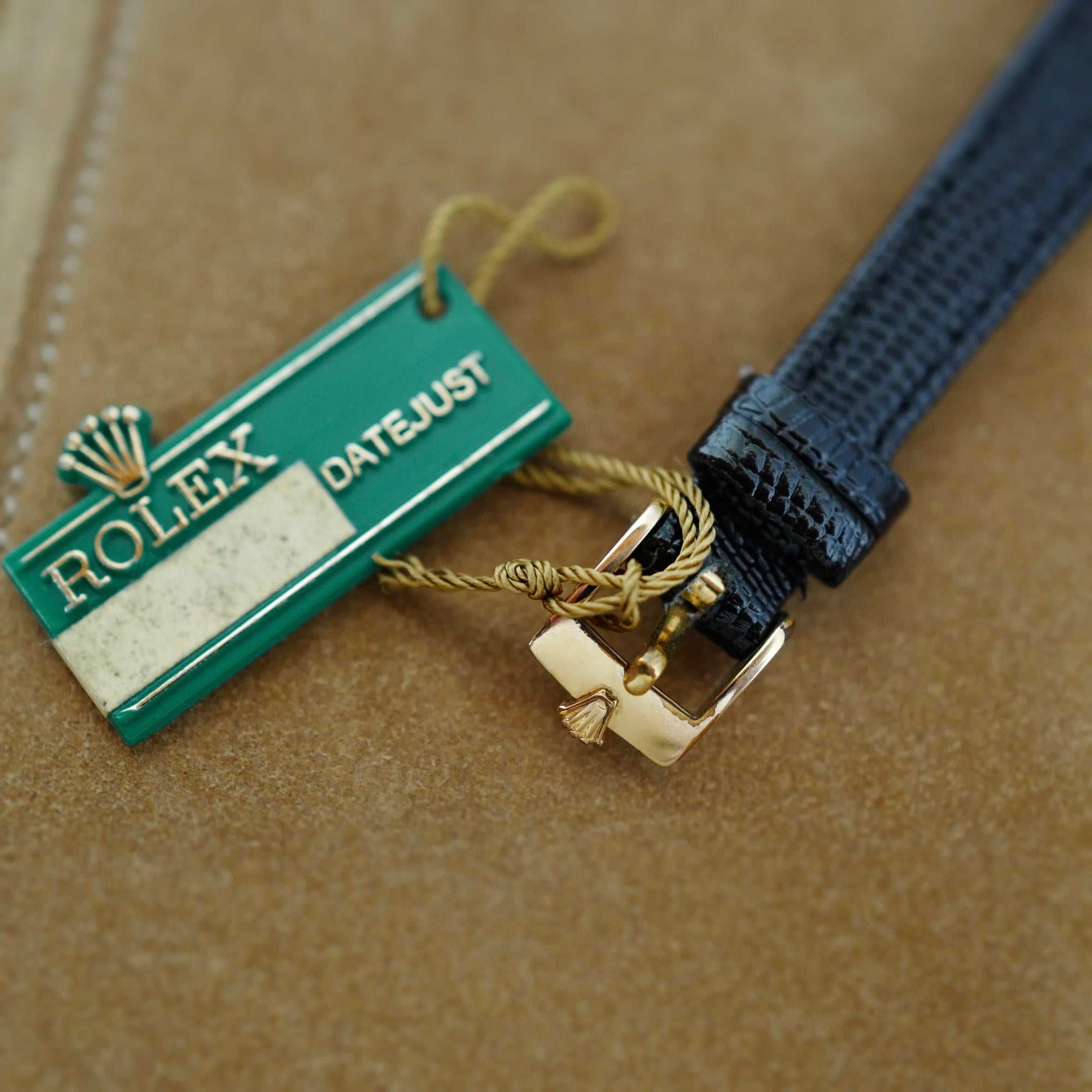 Rolex Yellow Gold Oyster Perpetual Datejust Ref. 6917 with Peach Stella Dial and Original Warranty (New Arrival)