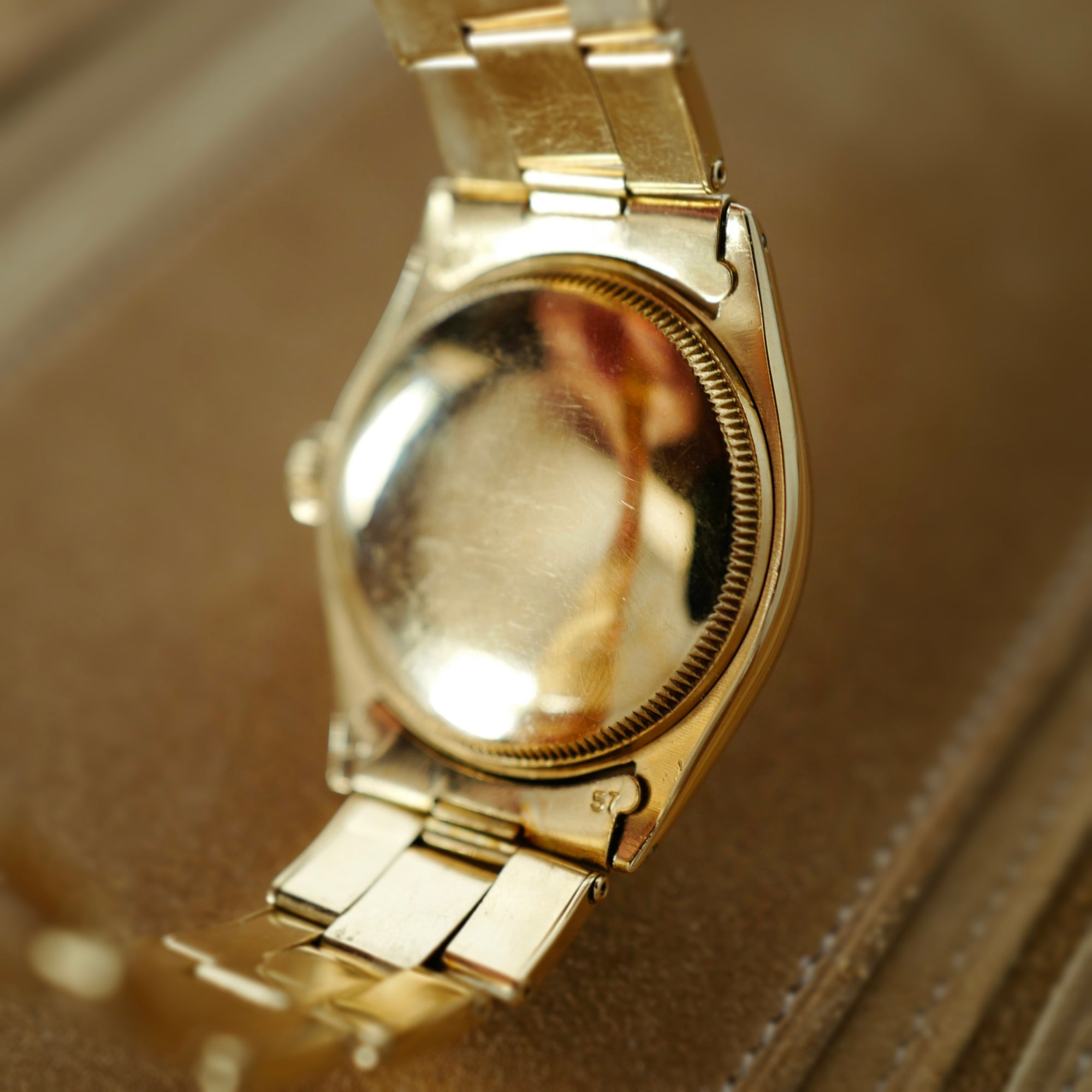 Rolex Yellow Gold Oyster Perpetual Honeycomb Watch Ref. 6085 (New Arrival)