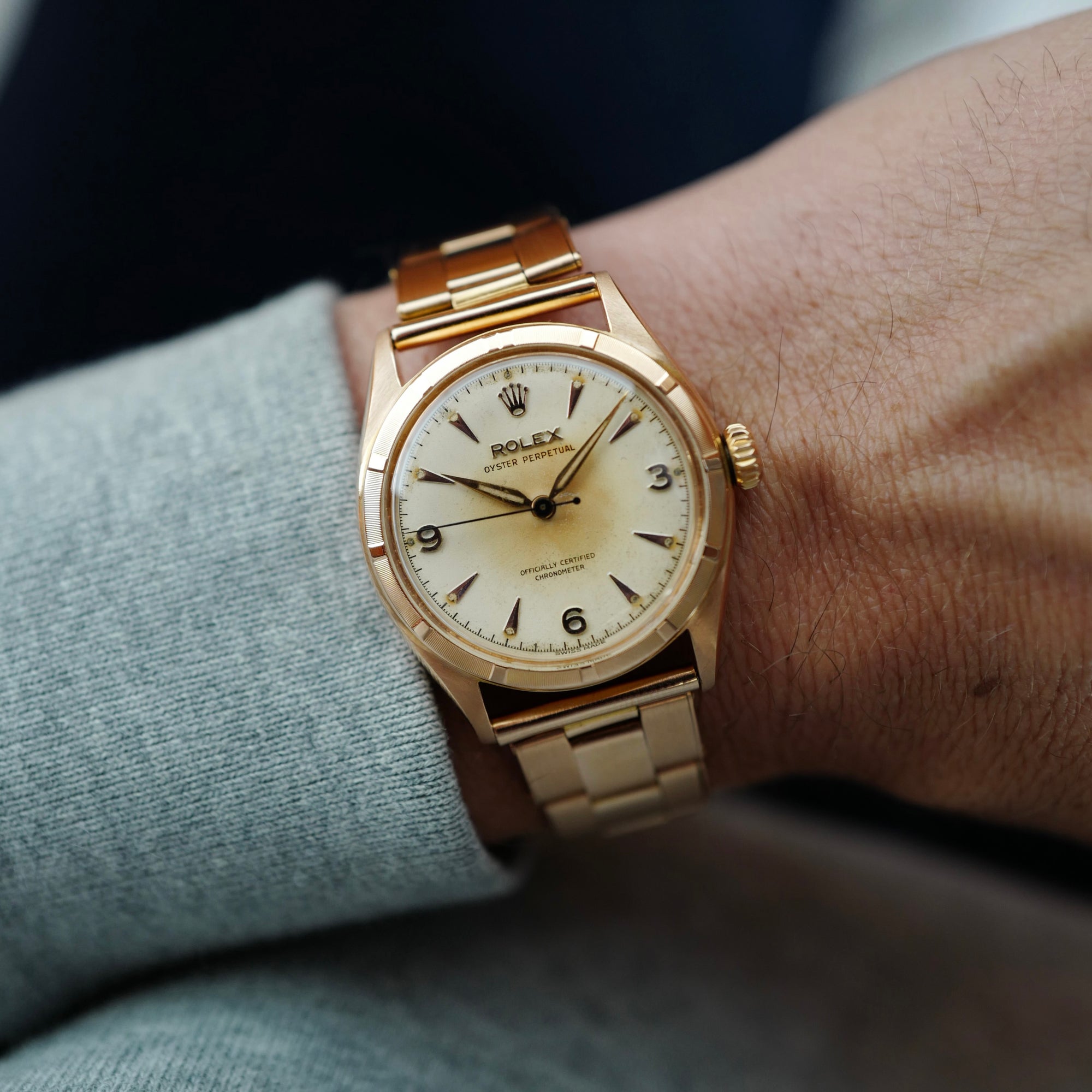 Rolex Pink Gold Oyster Perpetual Ref. 6085