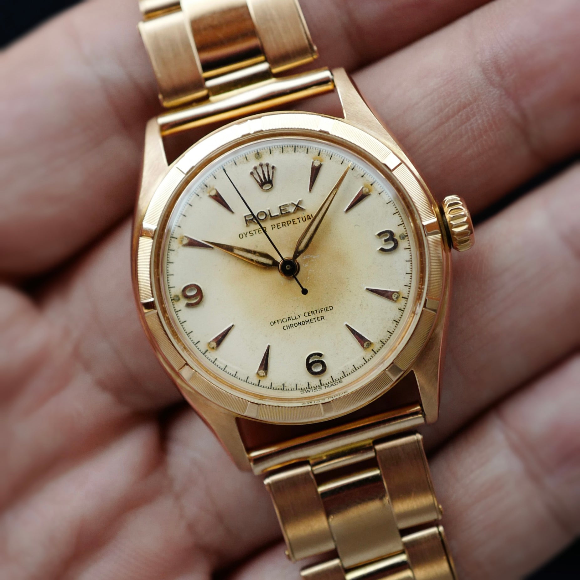 Rolex Pink Gold Oyster Perpetual Ref. 6085