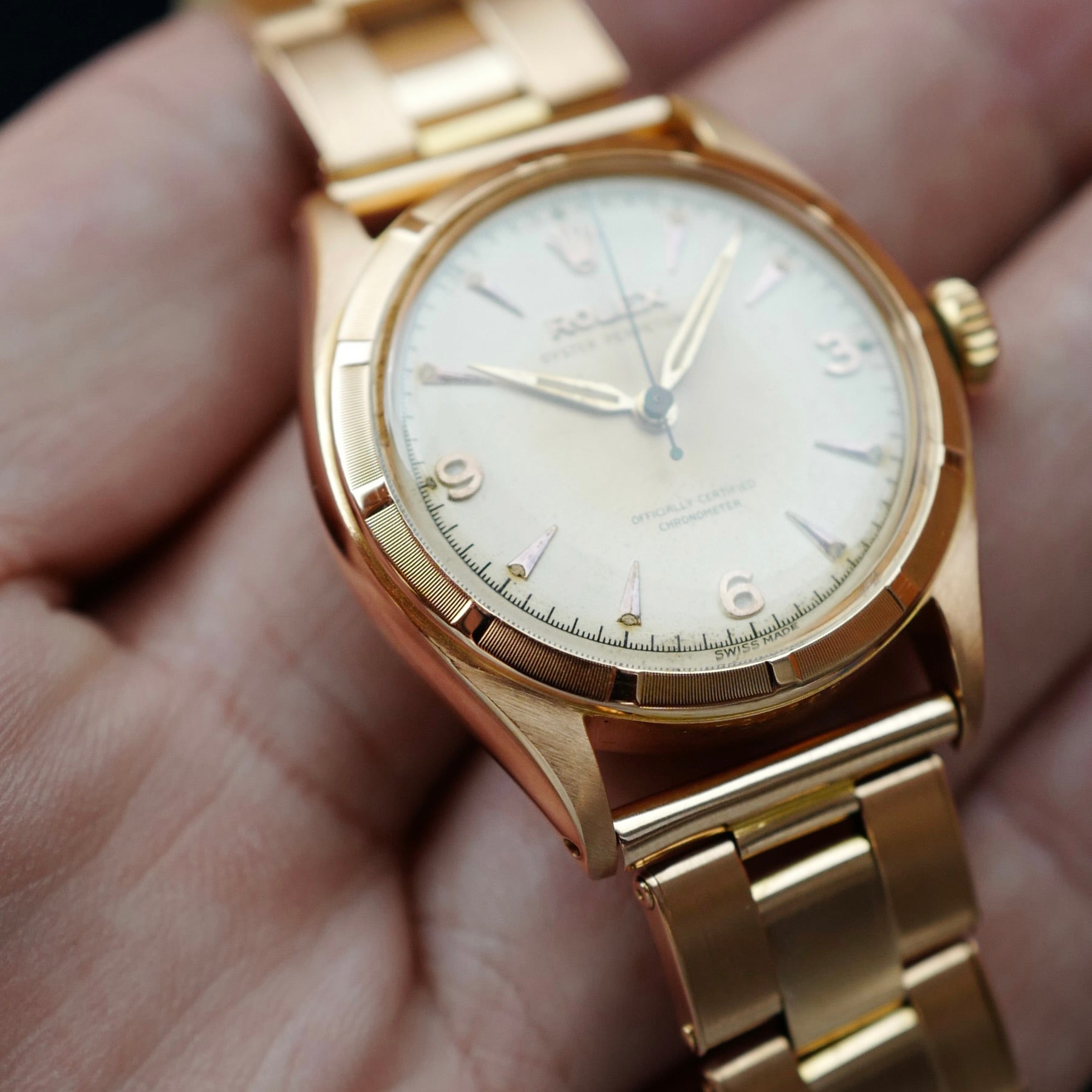Rolex Pink Gold Oyster Perpetual Ref. 6085