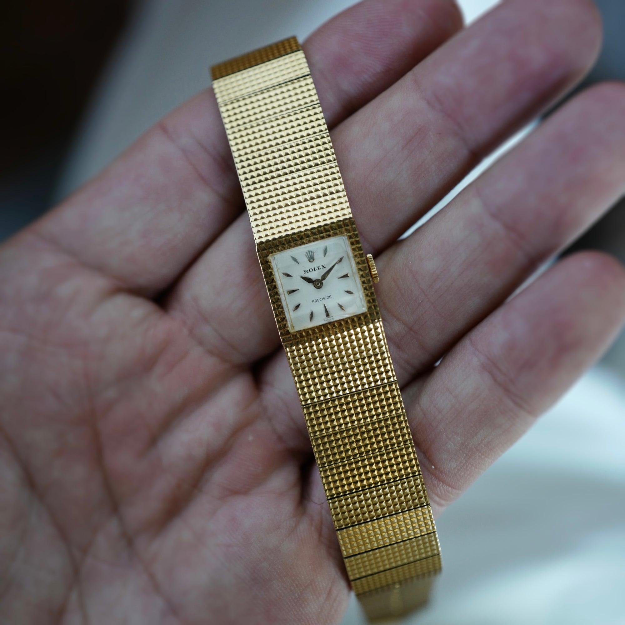 Rolex Yellow Gold Precision Buckle Bracelet Watch (New Arrival)