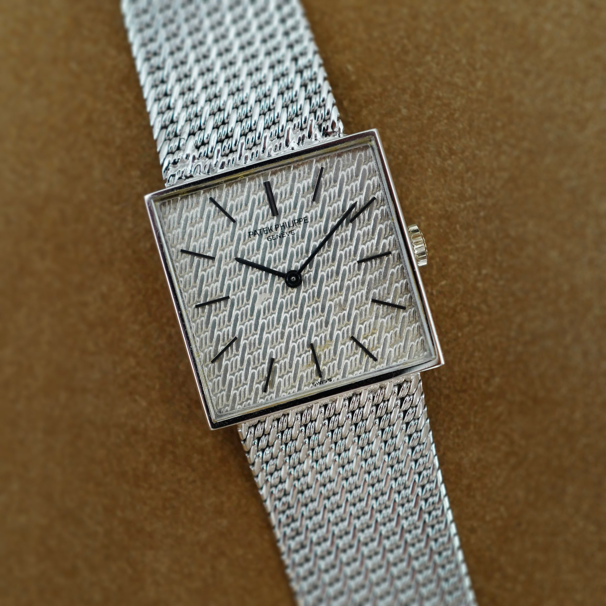 Patek Philippe White Gold Bracelet Watch Ref. 3430 (New Arrival)