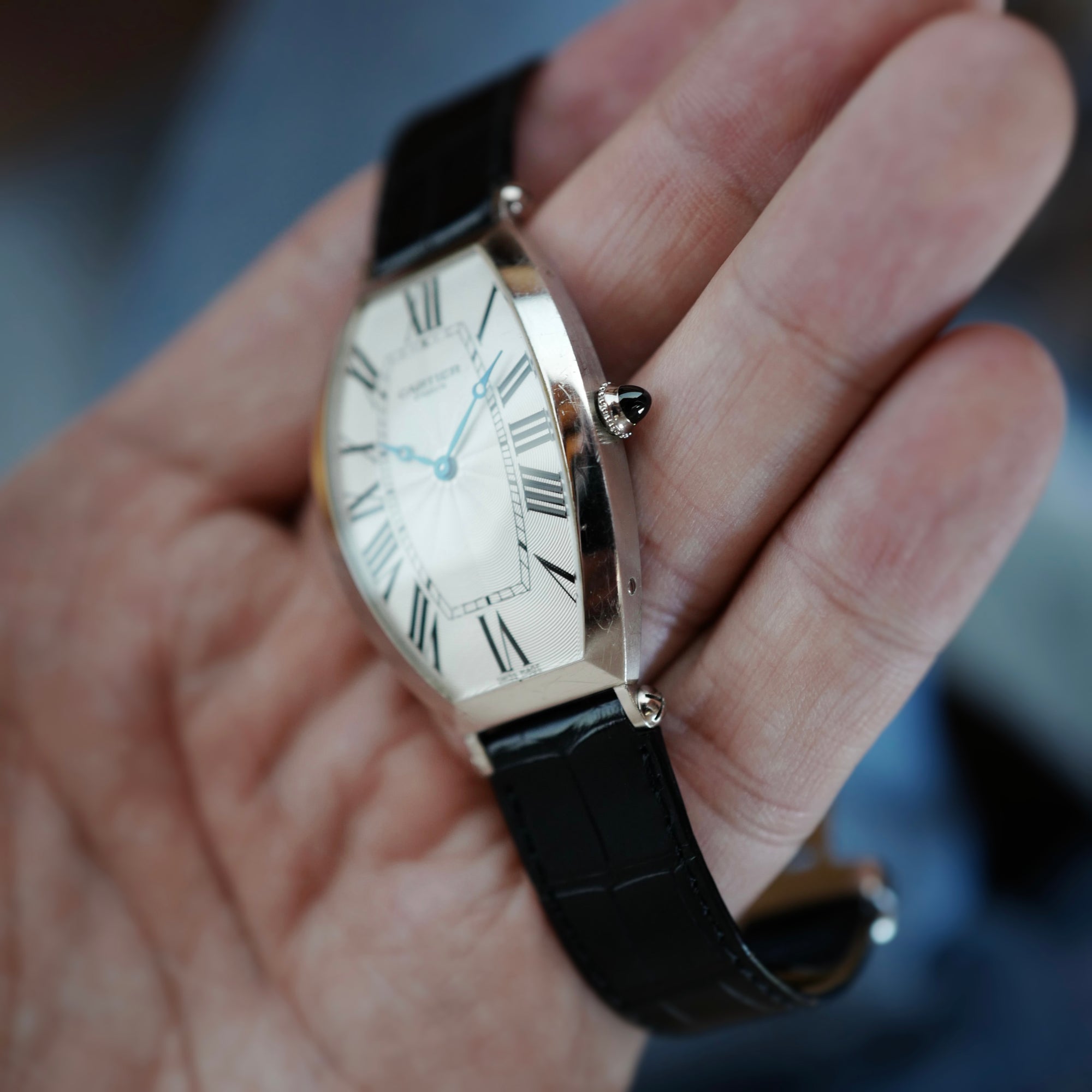 Cartier Platinum Tonneau Salon Prive Ref. 2803 (New Arrival)