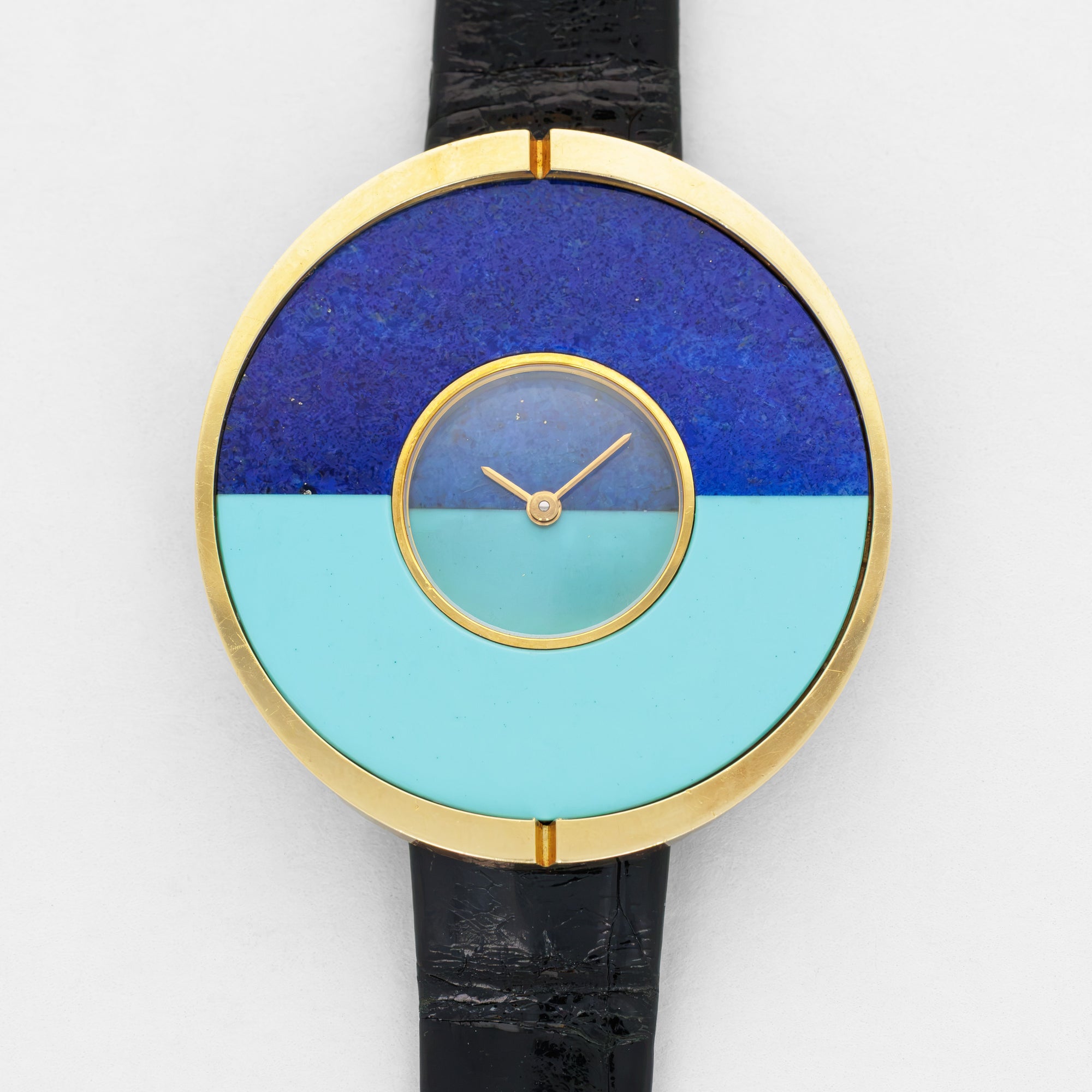 Chaumet Yellow Gold Lapis &amp; Turquoise Watch