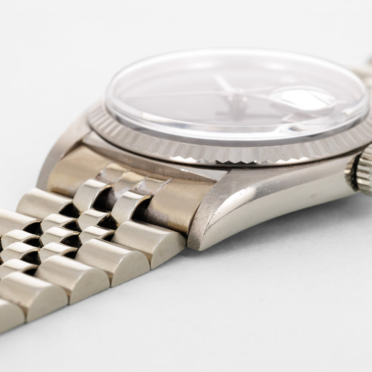 Rolex White Gold Onyx Datejust Ref. 1601 One of Five Known Examples