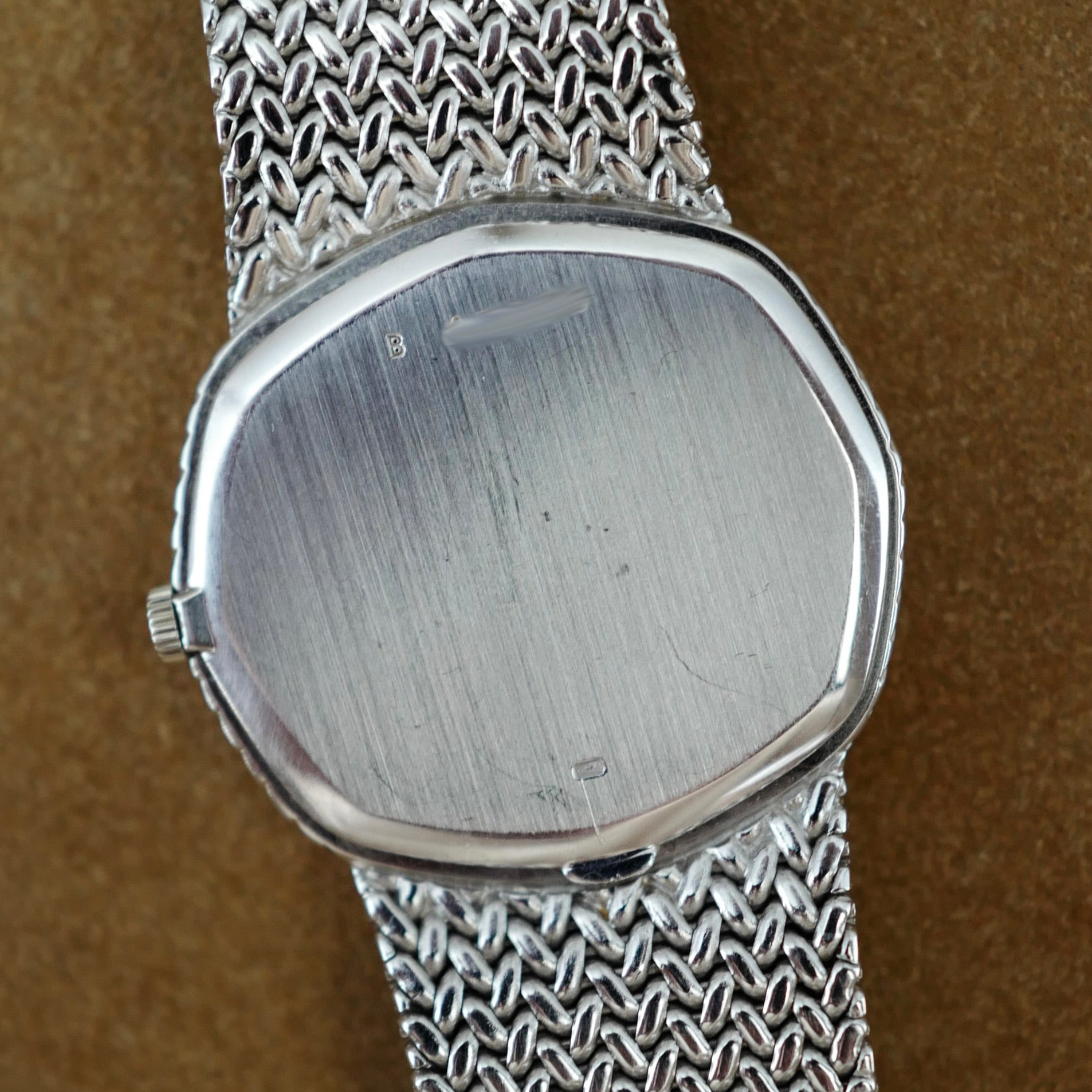 Audemard Piguet Octagon White Gold Bracelet Watch (New Arrival)