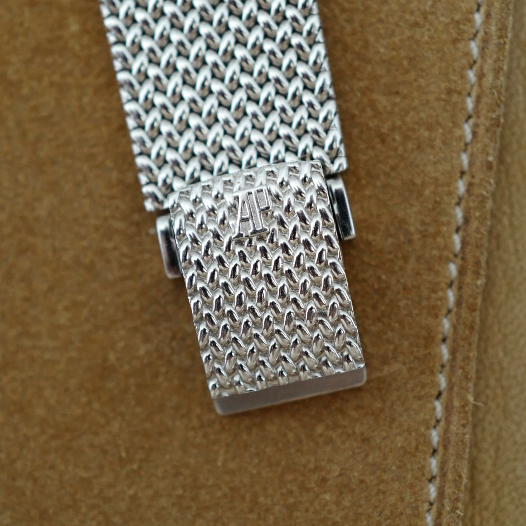 Audemard Piguet Octagon White Gold Bracelet Watch (New Arrival)