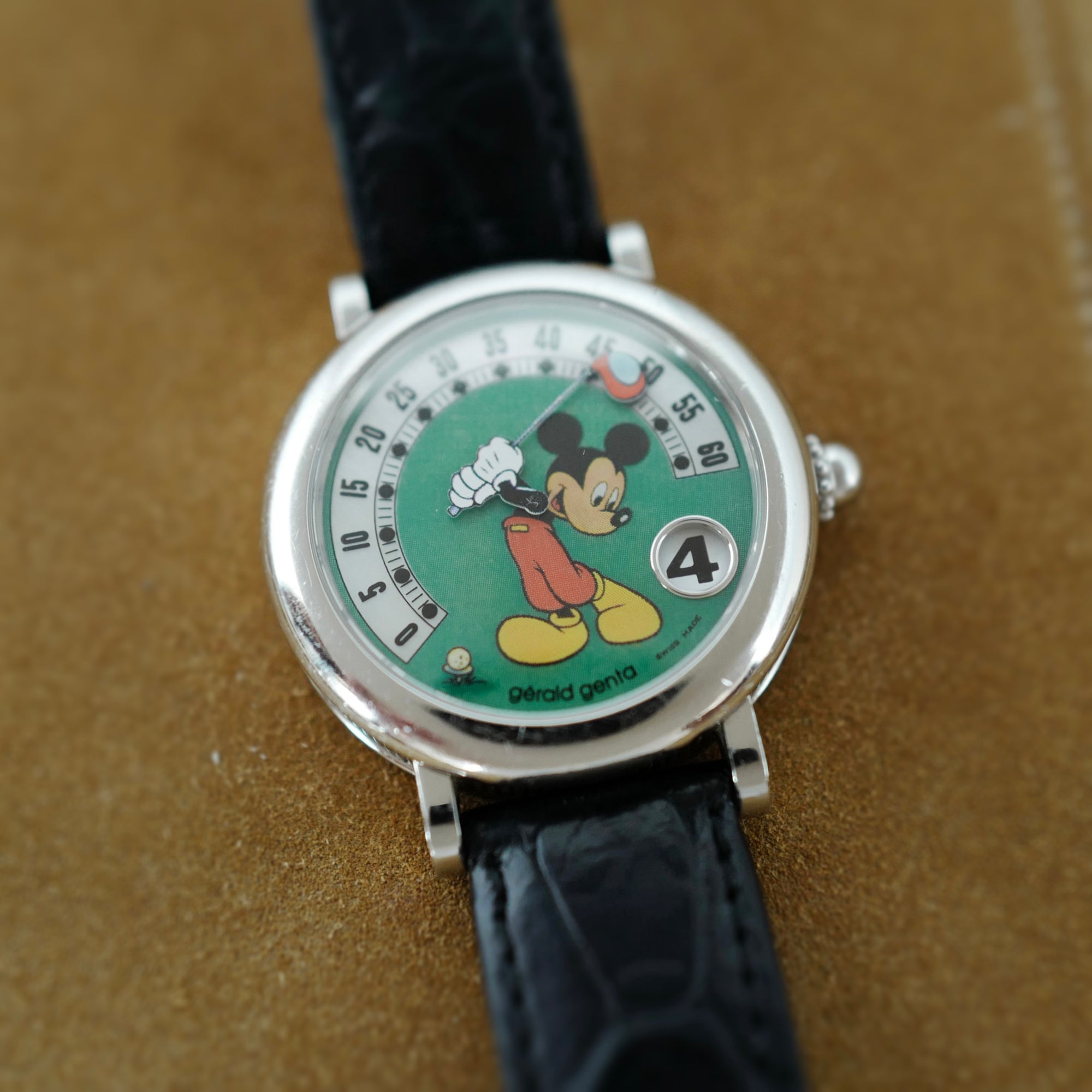 Gerald Genta Steel Fantasy Retro Automatic Ref. G.3612 Mickey Mouse Golf Dial (New Arrival)