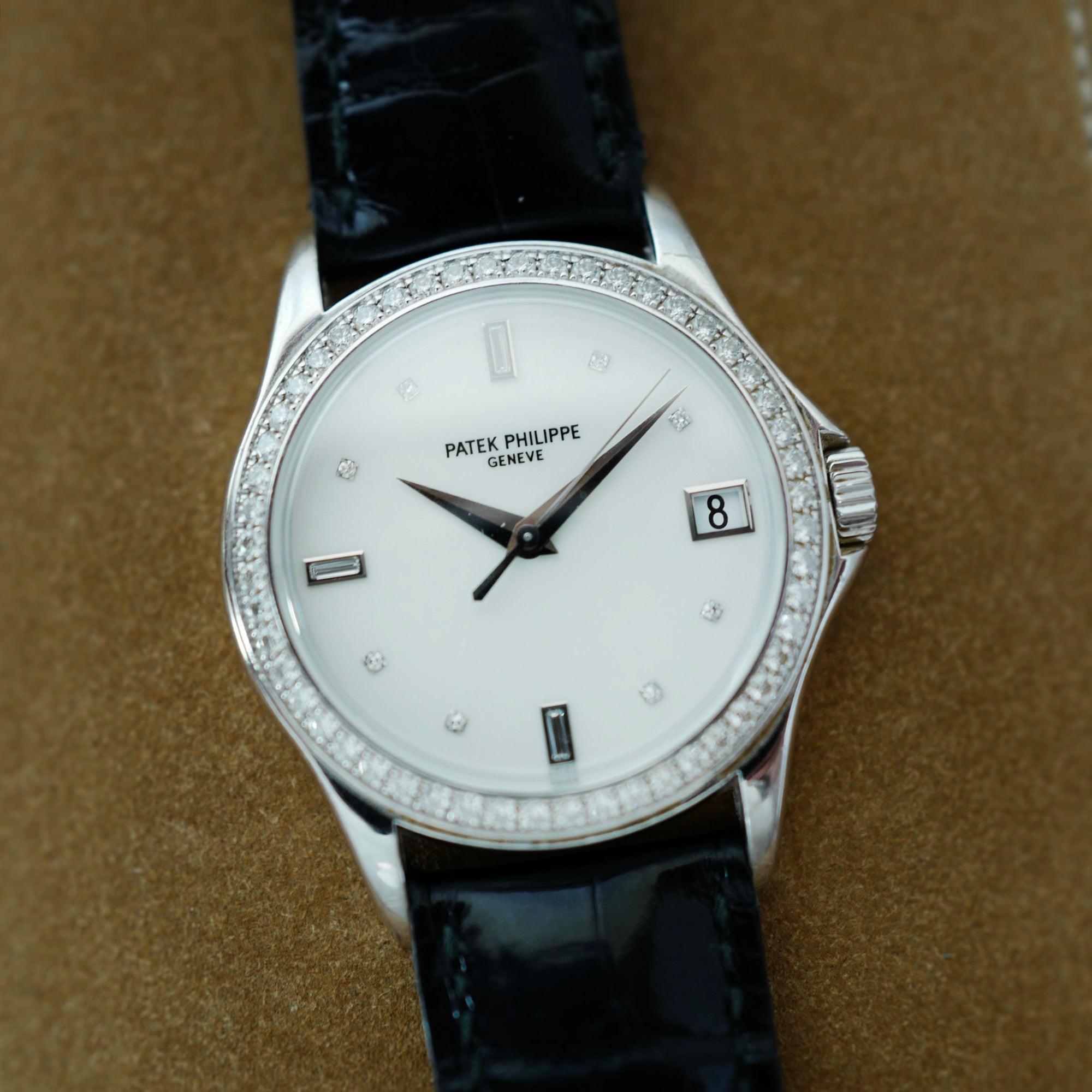 Patek Philippe White Gold Calatrava Ref. 5108G with Diamonds (New Arrival)
