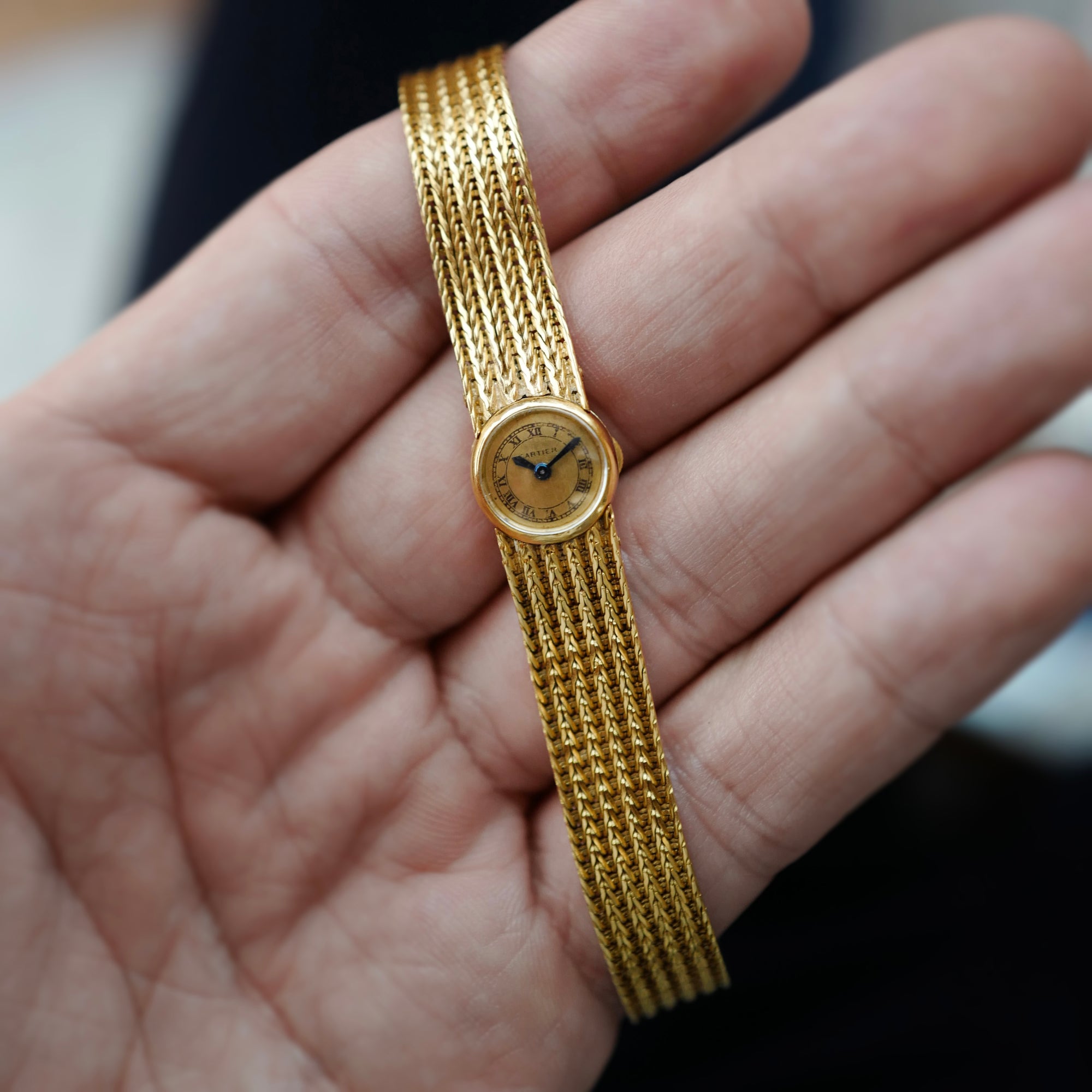 Cartier Yellow Gold Ladies Bracelet Watch