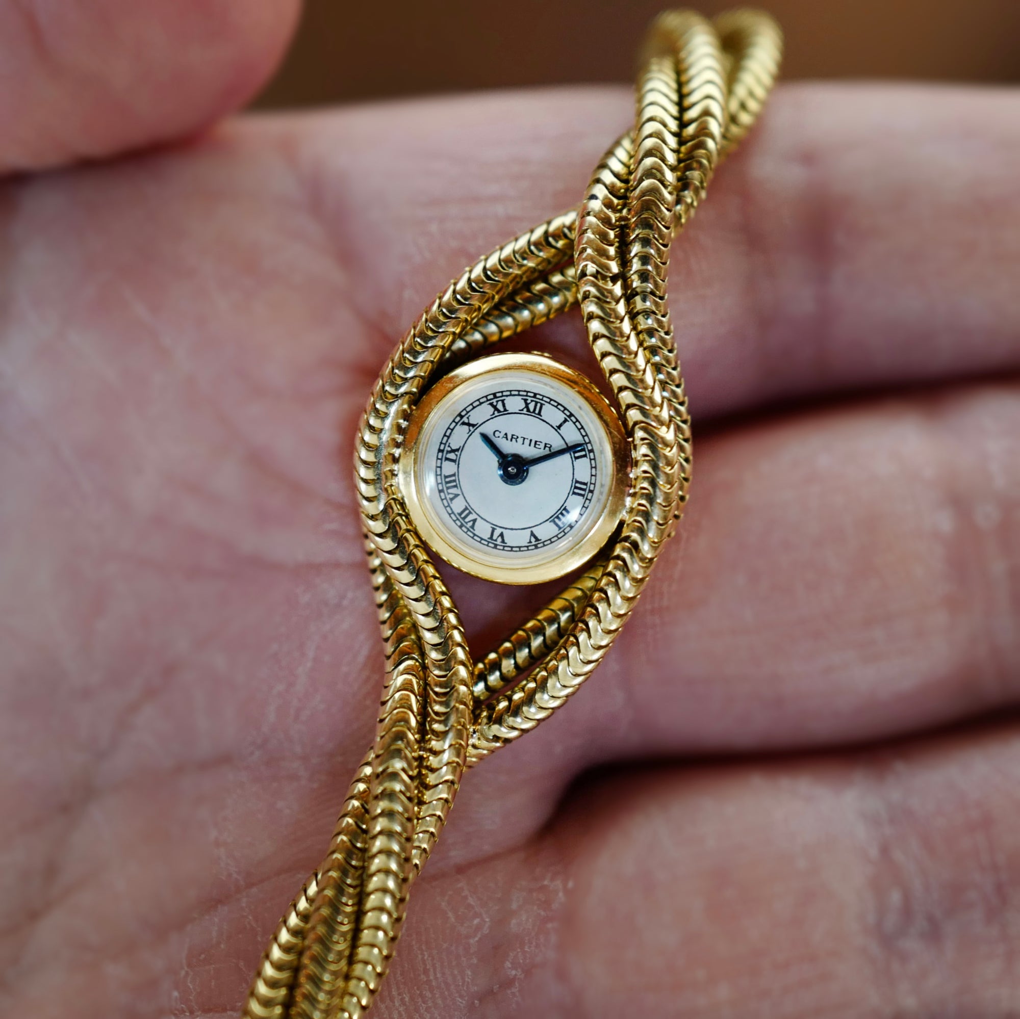 Cartier Yellow Gold Twisted Rope Bracelet Watch