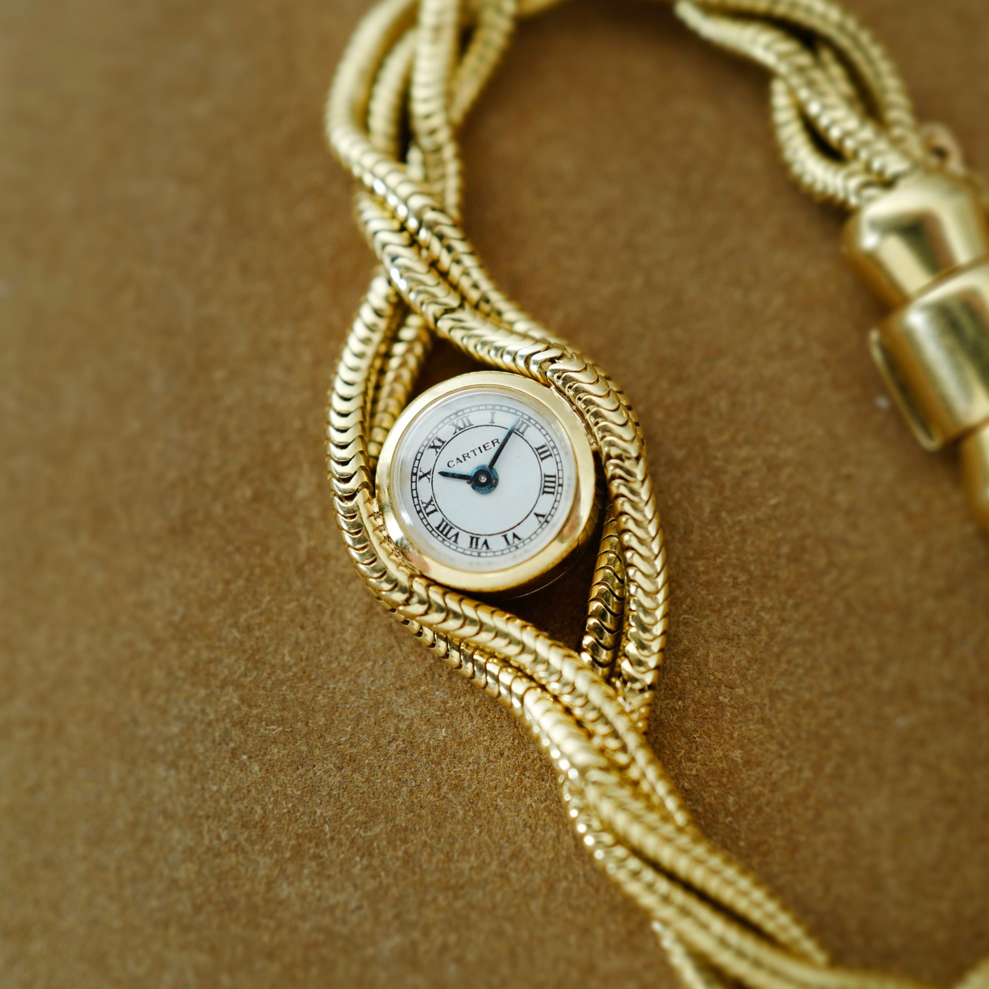 Cartier Yellow Gold Twisted Rope Bracelet Watch