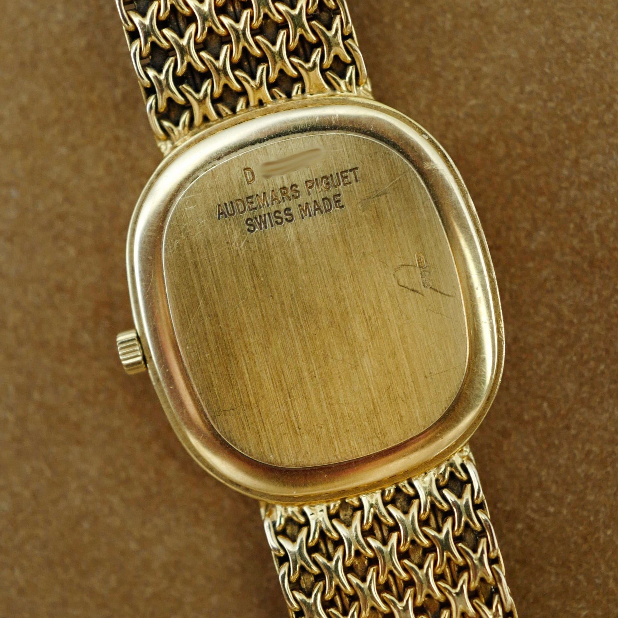 Audemars Piguet Yellow Gold Pietersite Stone Dial Watch Ref. 4647