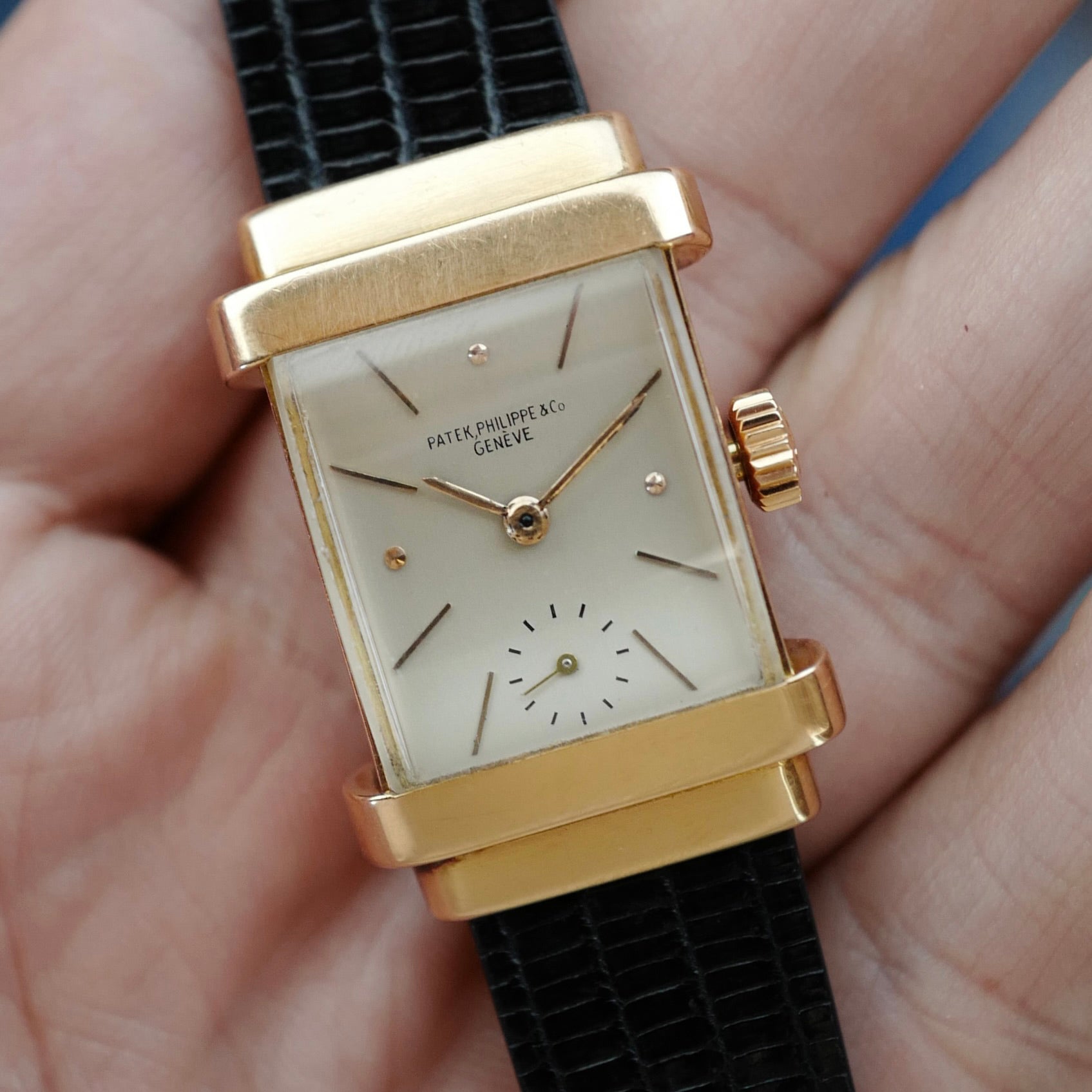 Patek Philippe Rose Gold Top Hat Watch Ref. 1450 (New Arrival)