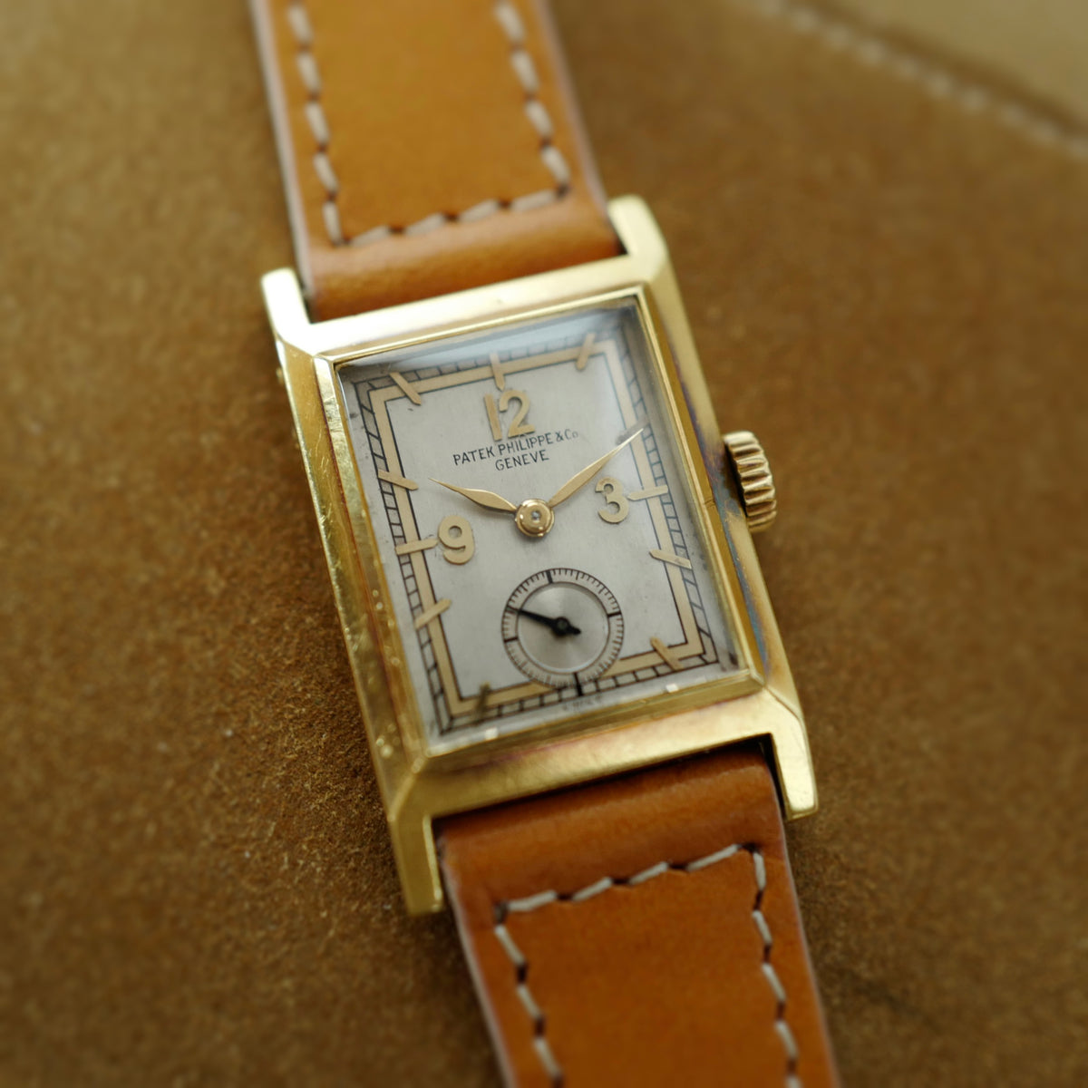 Patek Philippe Yellow Gold Rectangular Watch