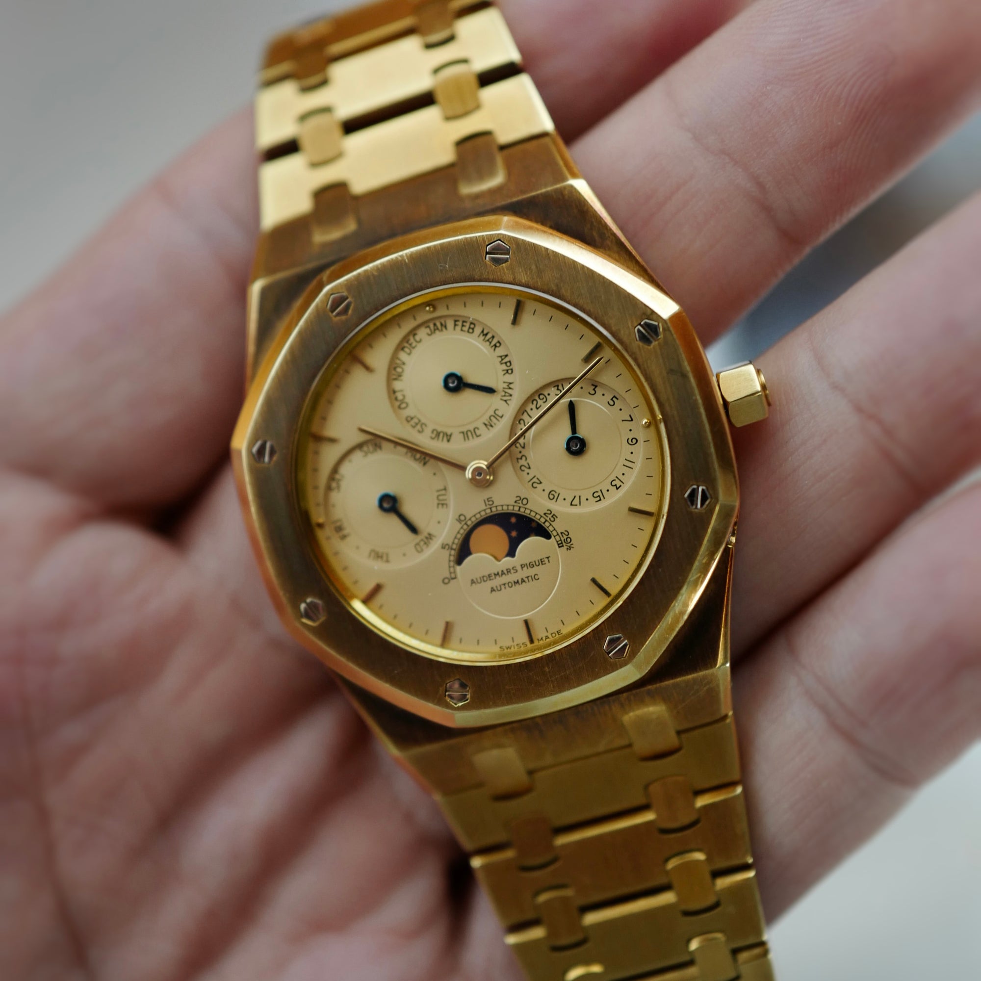 Audemars Piguet Yellow Gold Royal Oak Perpetual Calendar Ref. 25654BA