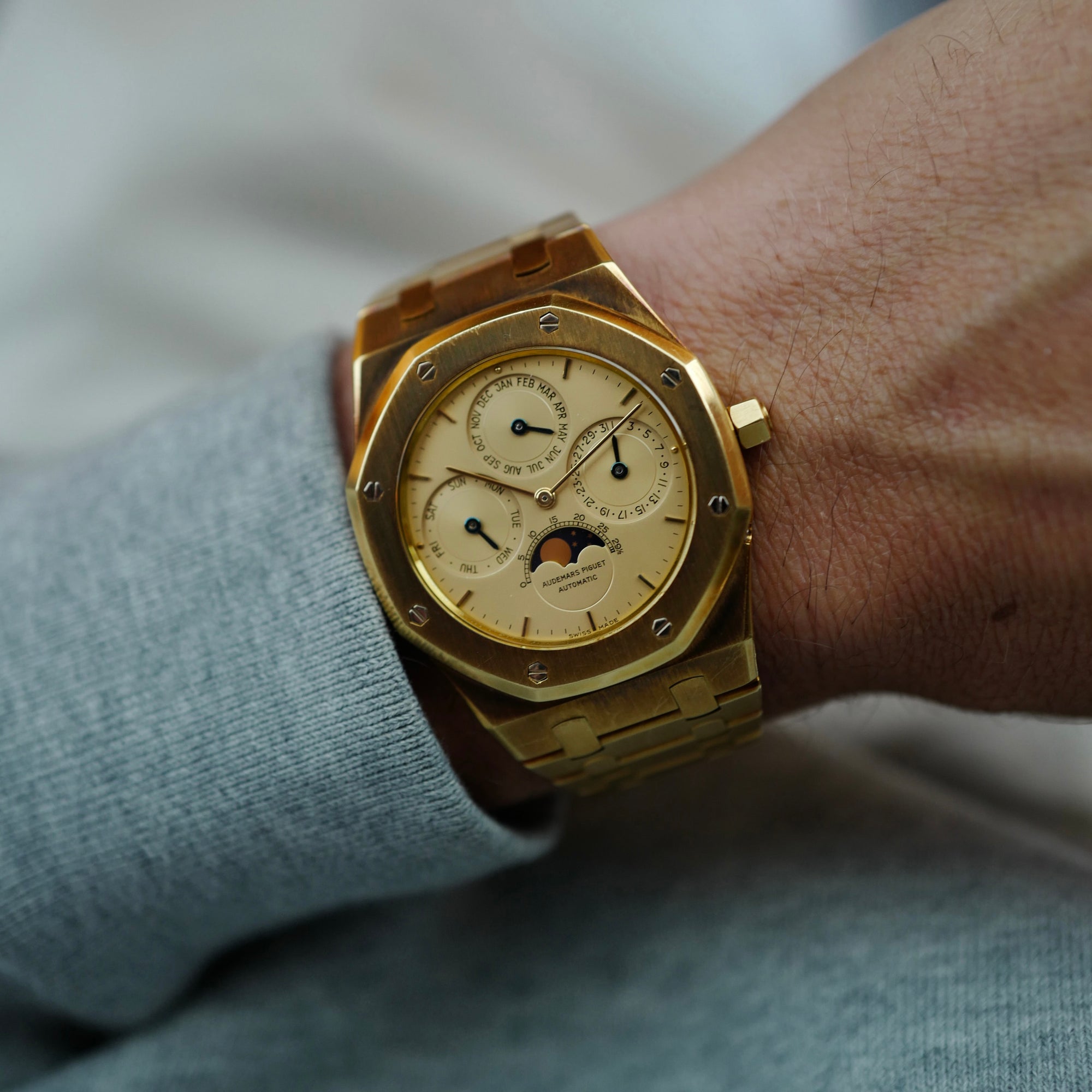 Audemars Piguet Yellow Gold Royal Oak Perpetual Calendar Ref. 25654BA