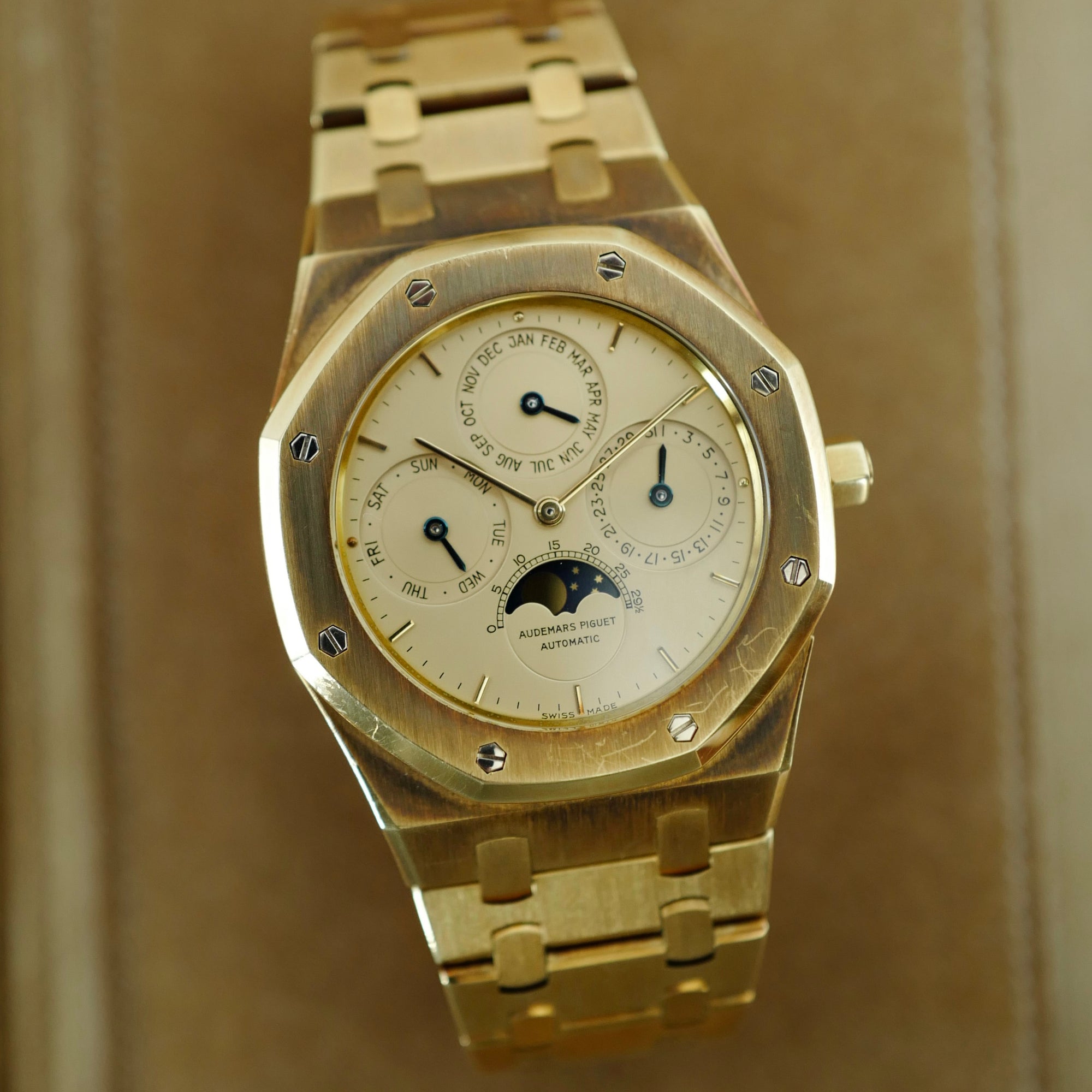 Audemars Piguet Yellow Gold Royal Oak Perpetual Calendar Ref. 25654BA