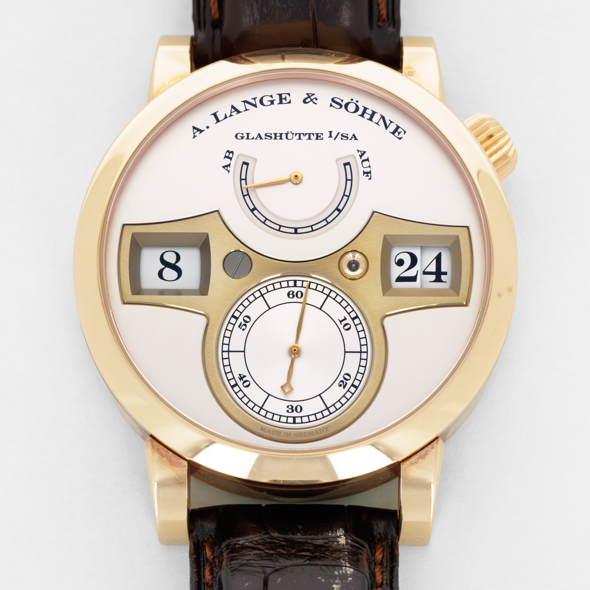A. Lange &amp; Sohne Rose Gold Zeitwerk 140.032