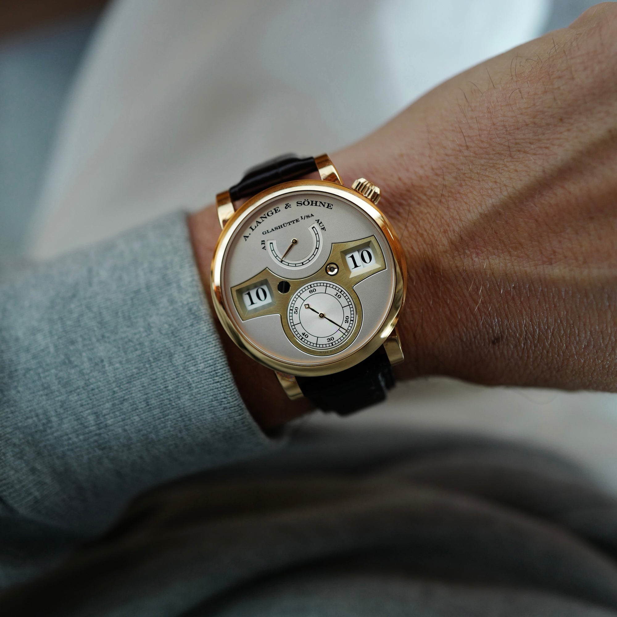 A. Lange &amp; Sohne Rose Gold Zeitwerk 140.032