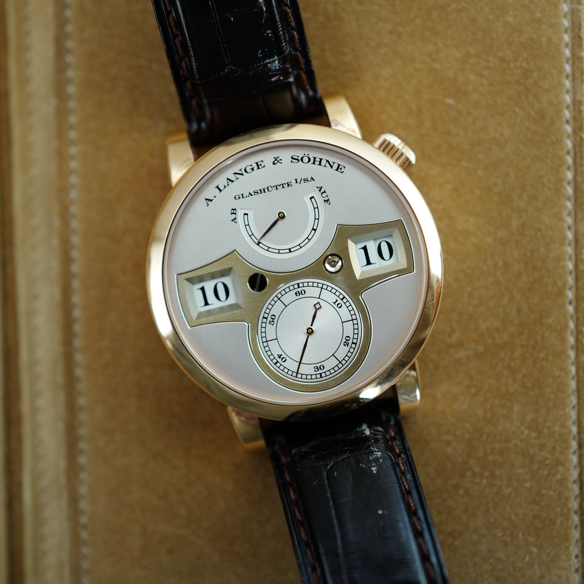 A. Lange &amp; Sohne Rose Gold Zeitwerk 140.032