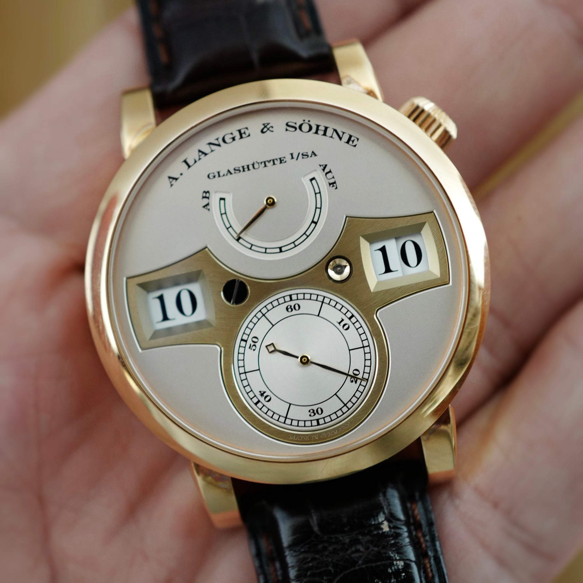 A. Lange &amp; Sohne Rose Gold Zeitwerk 140.032