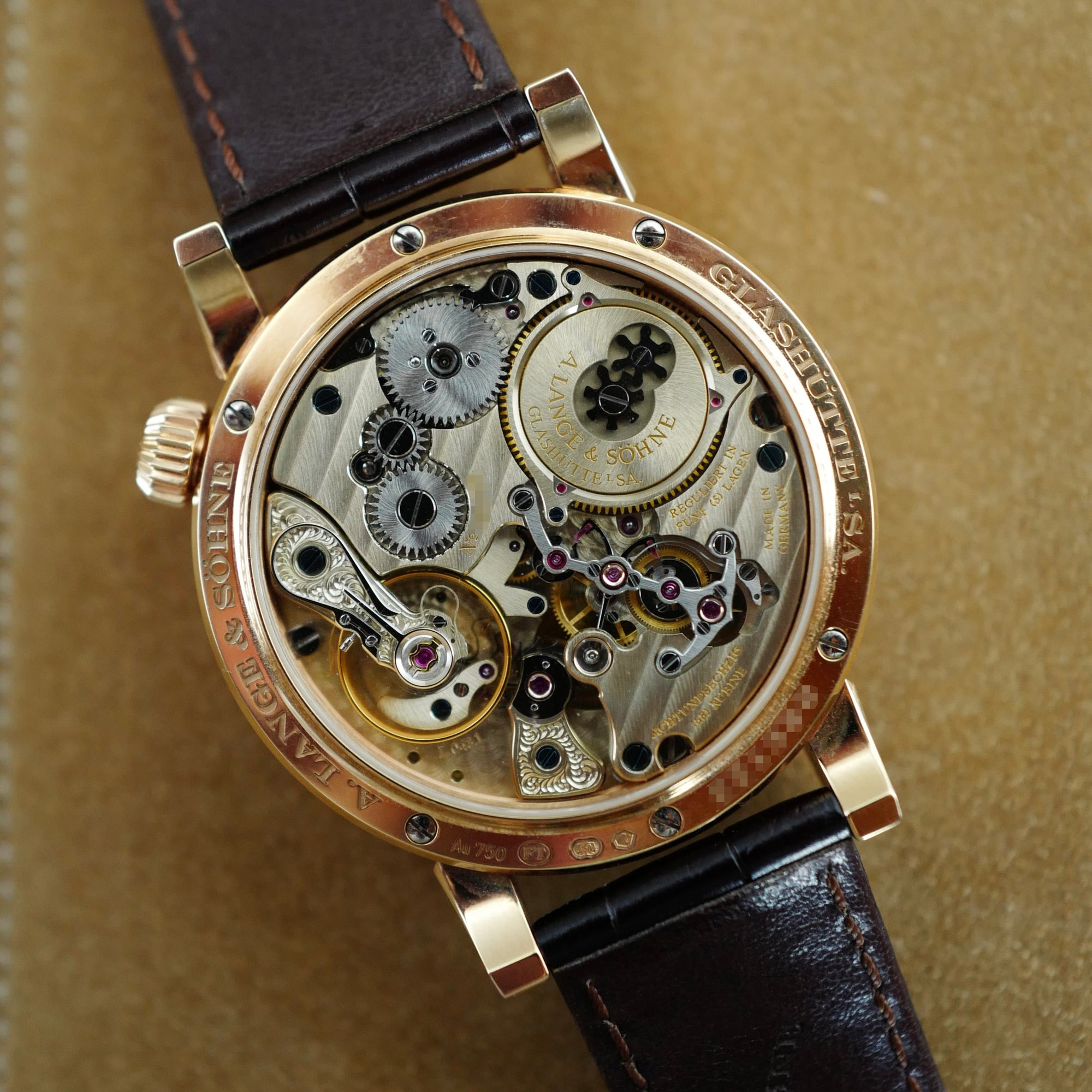 A. Lange &amp; Sohne Rose Gold Zeitwerk 140.032