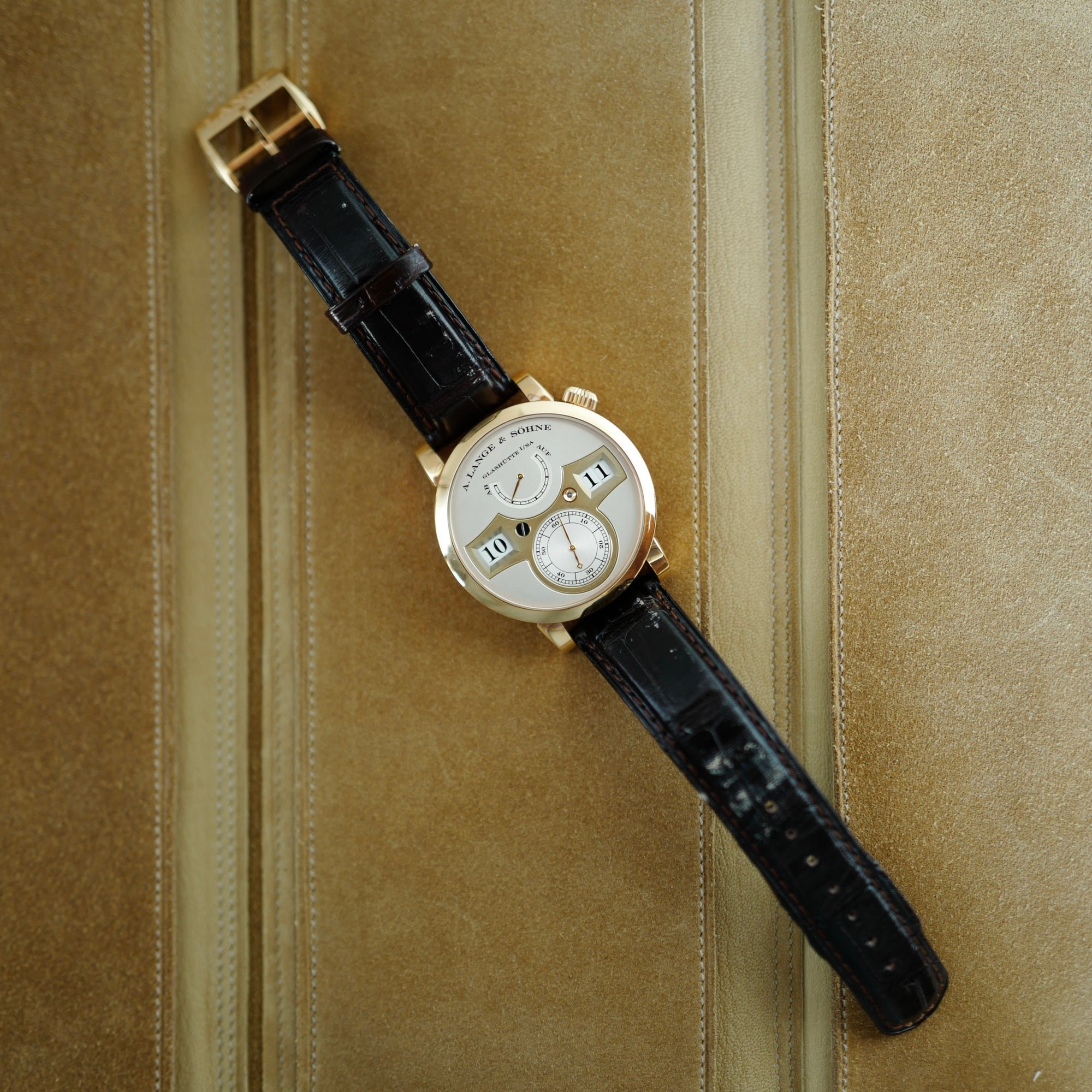 A. Lange &amp; Sohne Rose Gold Zeitwerk 140.032
